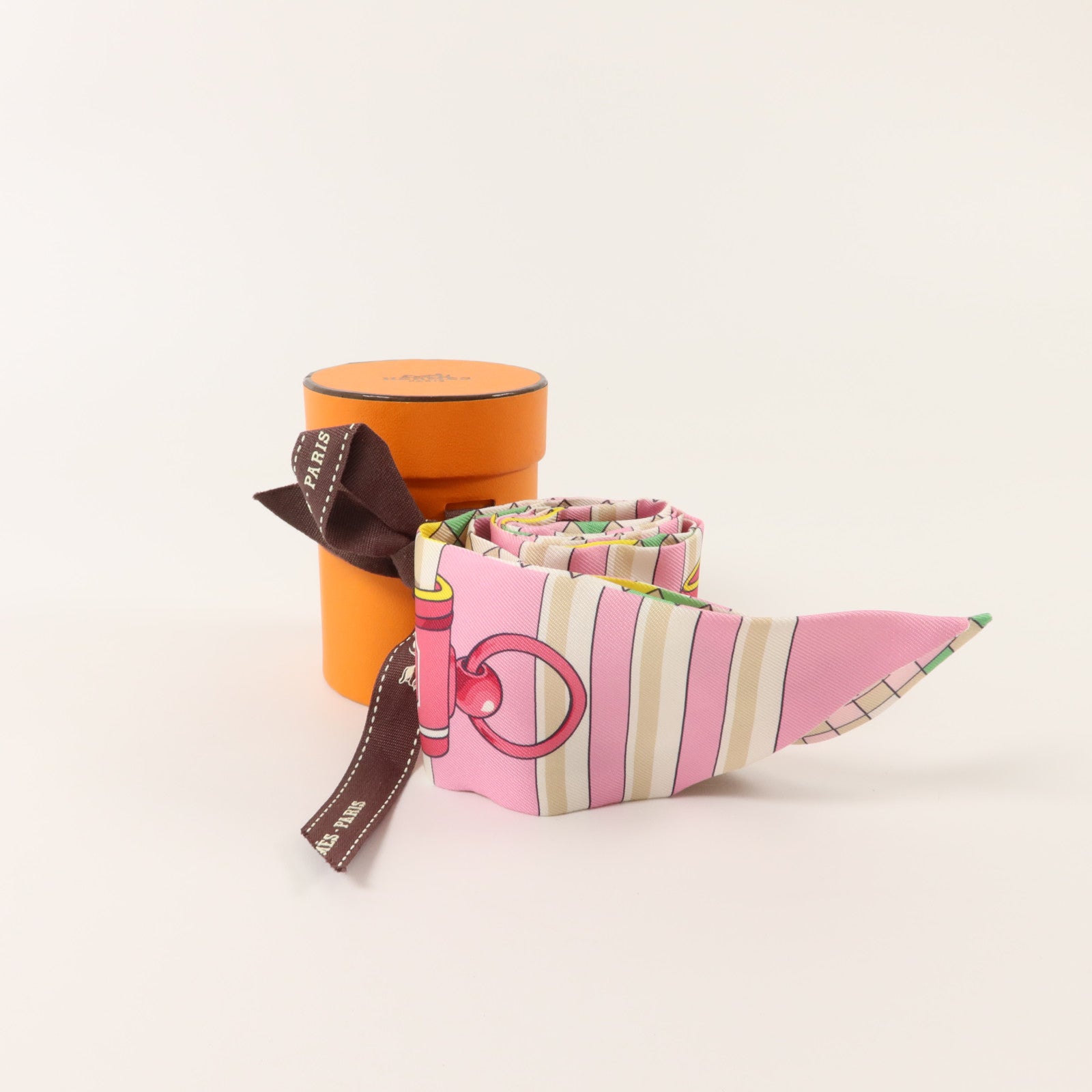 HERMES 絲質Twilly絲巾