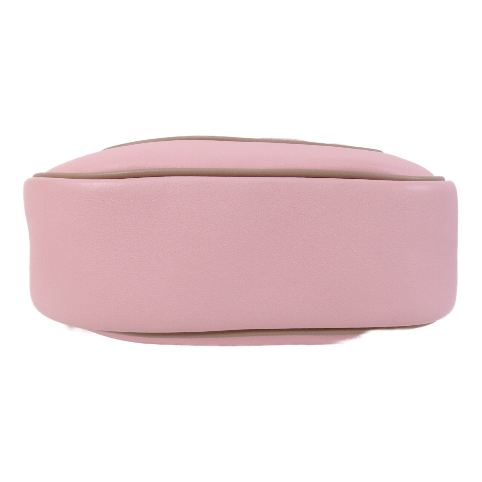 HERMES Swift皮革Mini Berline銀扣肩背袋Argile/Rose Sakura
