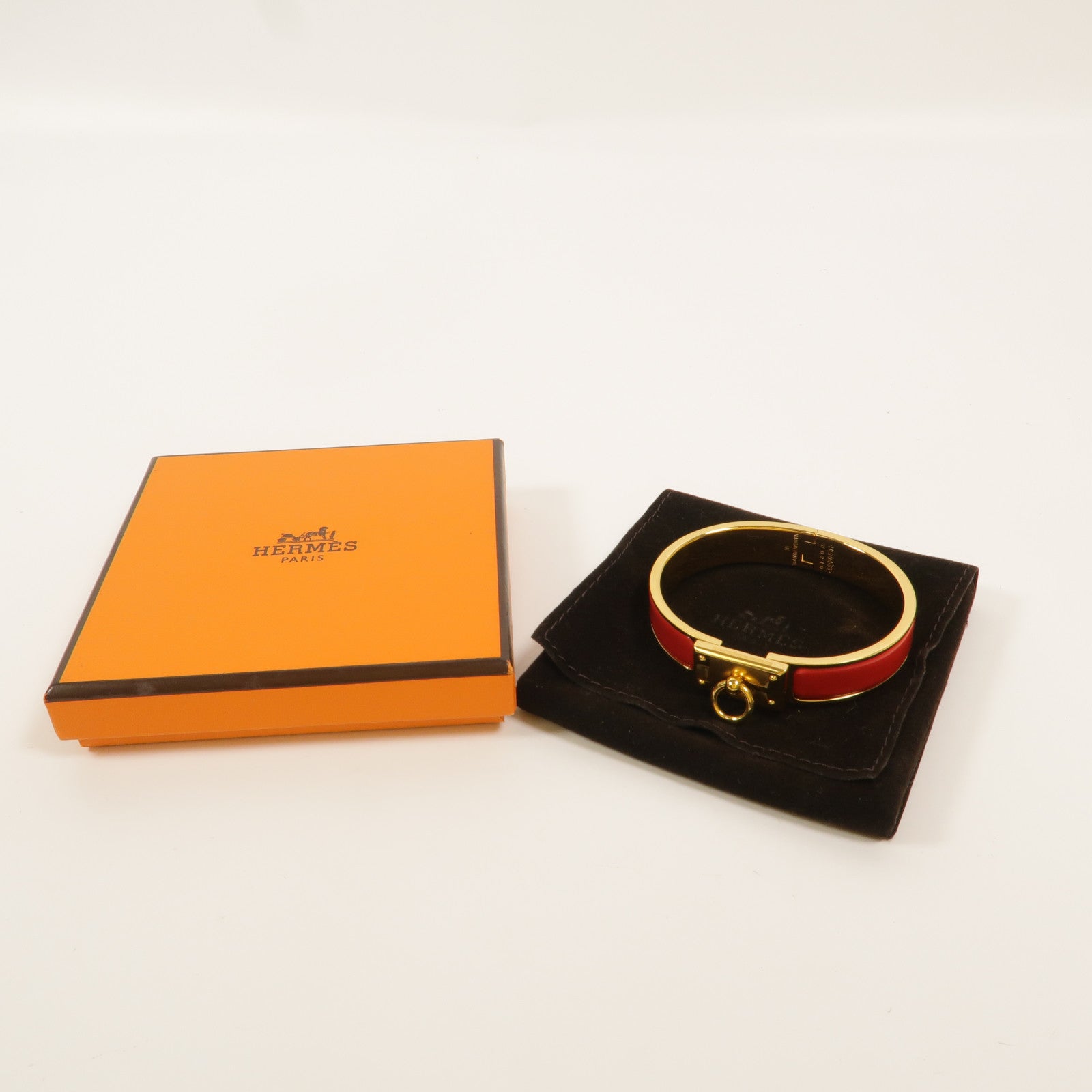 HERMES 金屬Mini Clic Kelly手鐲