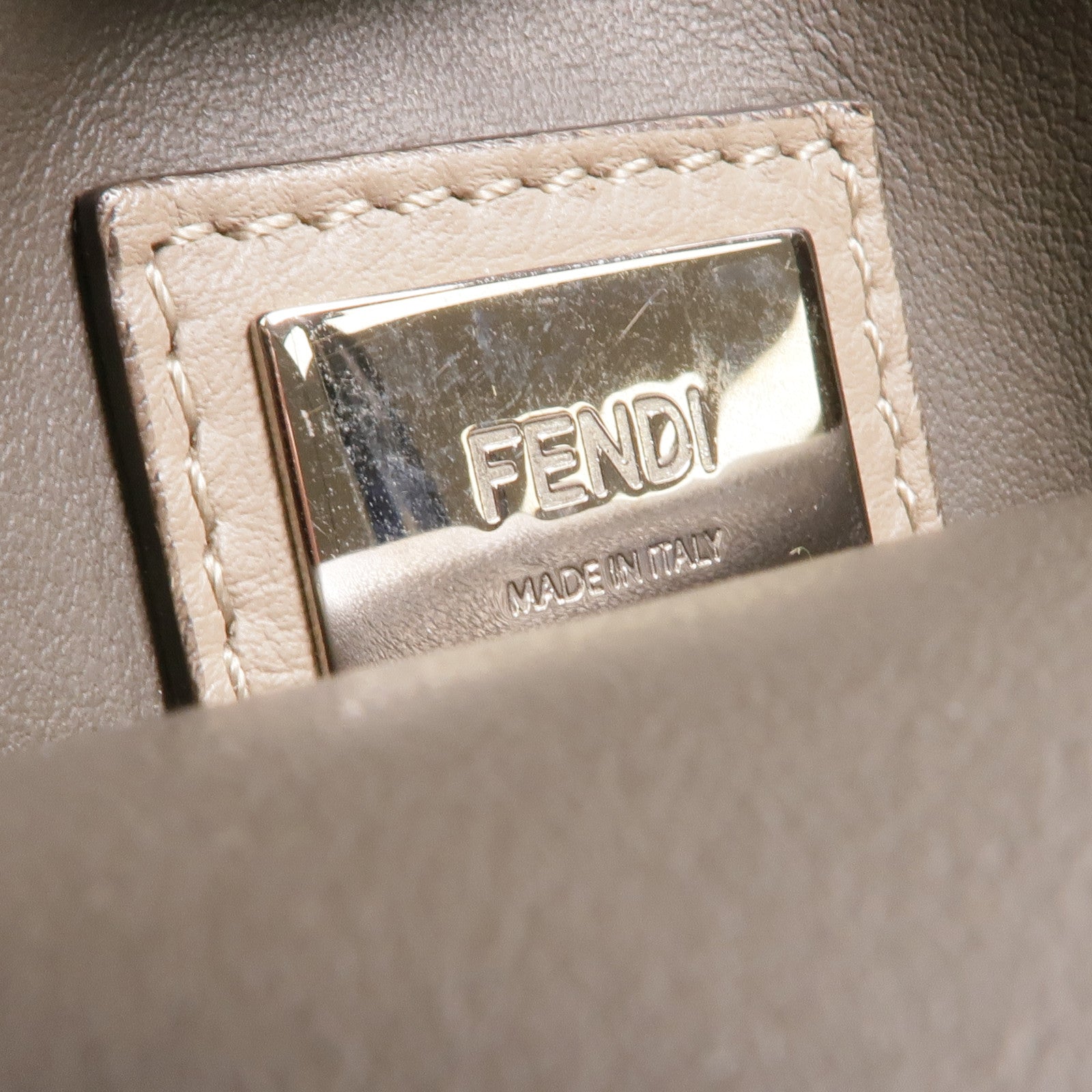 FENDI 牛皮皮革2 Jours Bag Small銀扣手挽肩背兩用袋