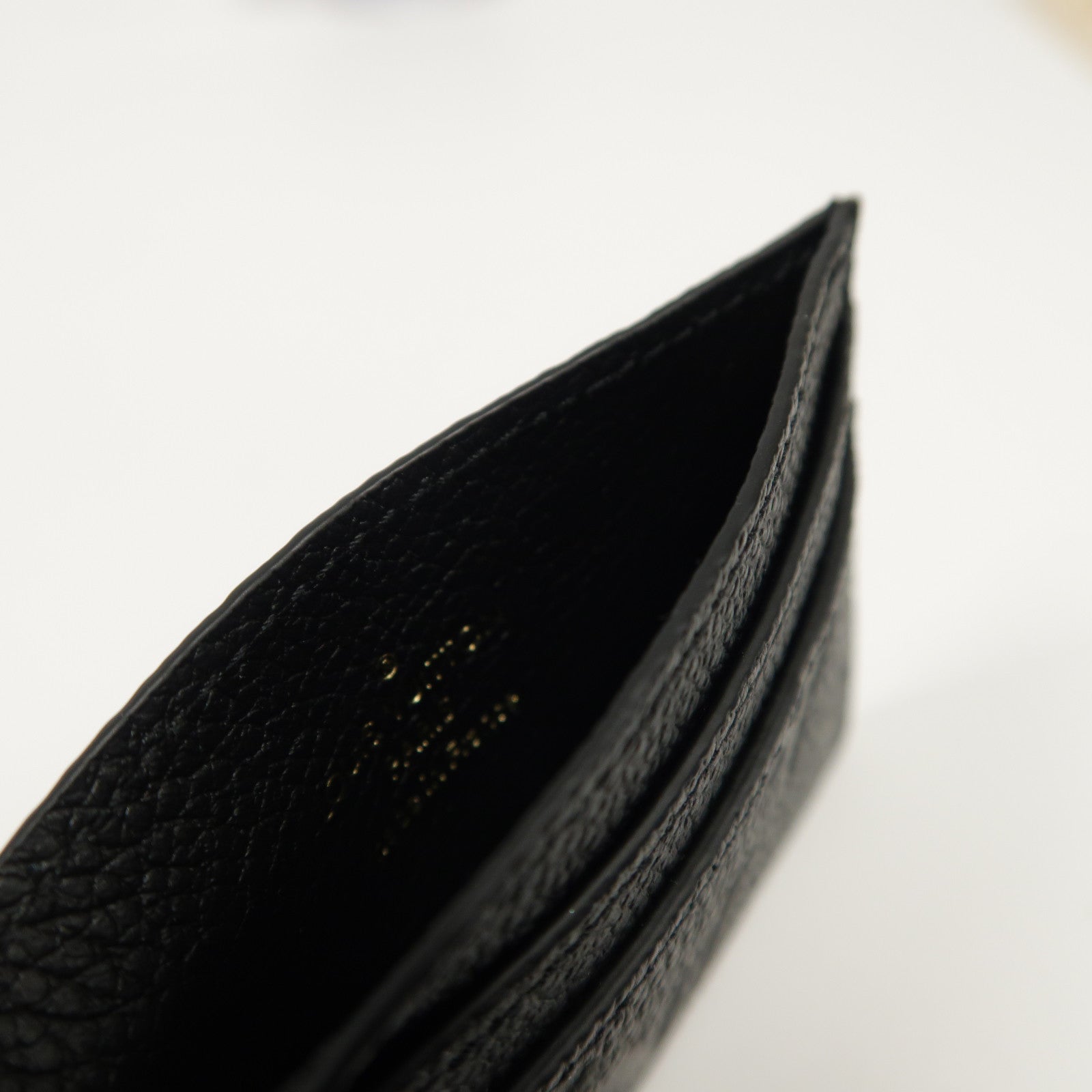 LOUIS VUITTON Monogram Empreinte Card Case金扣卡片套黑色