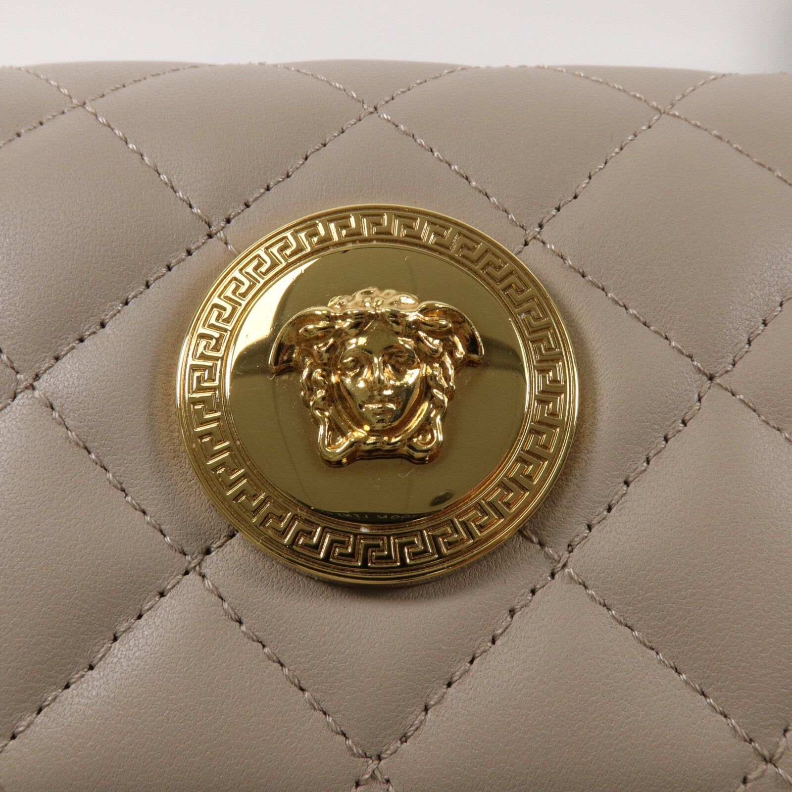 VERSACE 牛皮皮革La Medusa Chain Shoulder Bag鏈帶肩背袋