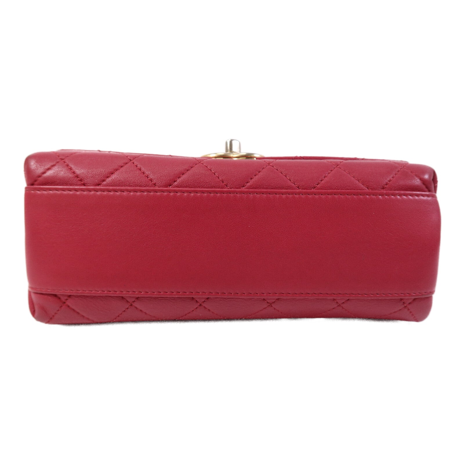 CHANEL 牛皮皮革Chain Shoulder Bag金扣鏈帶手挽肩背兩用袋