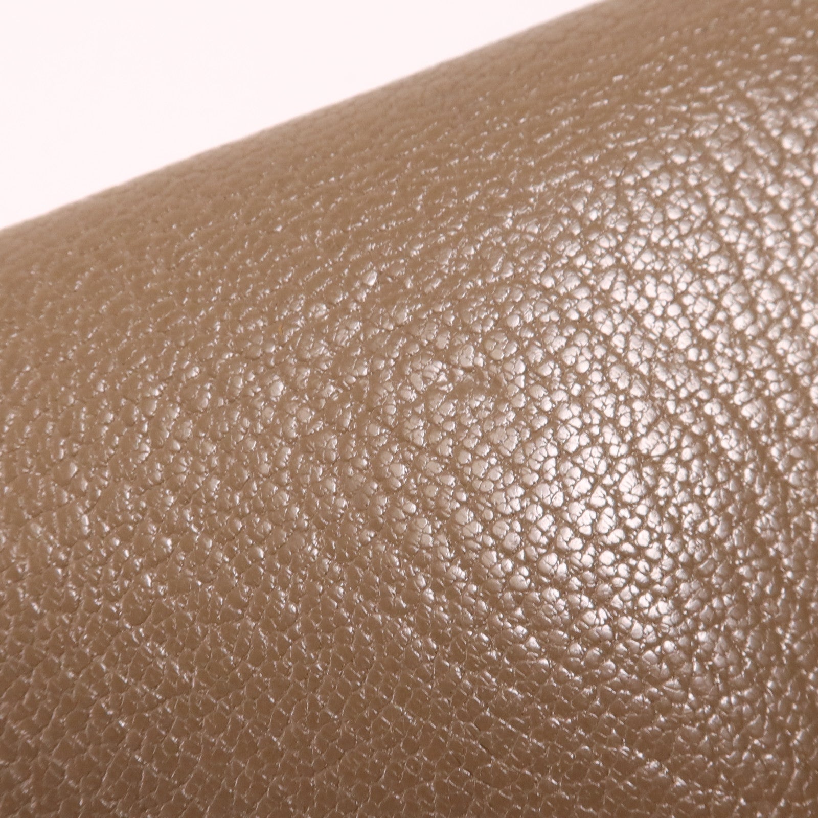 HERMES Chevre皮革Bearn Wallet金扣長錢包Etoupe