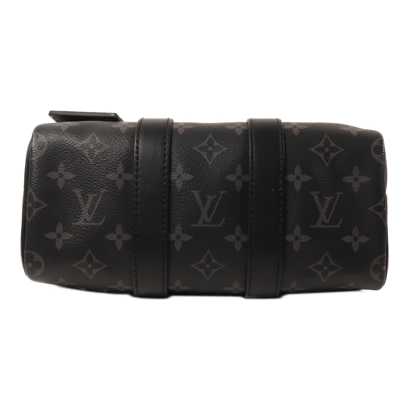 LOUIS VUITTON Monogram Eclipse Keepall Bandouliere 25手挽肩背兩用袋
