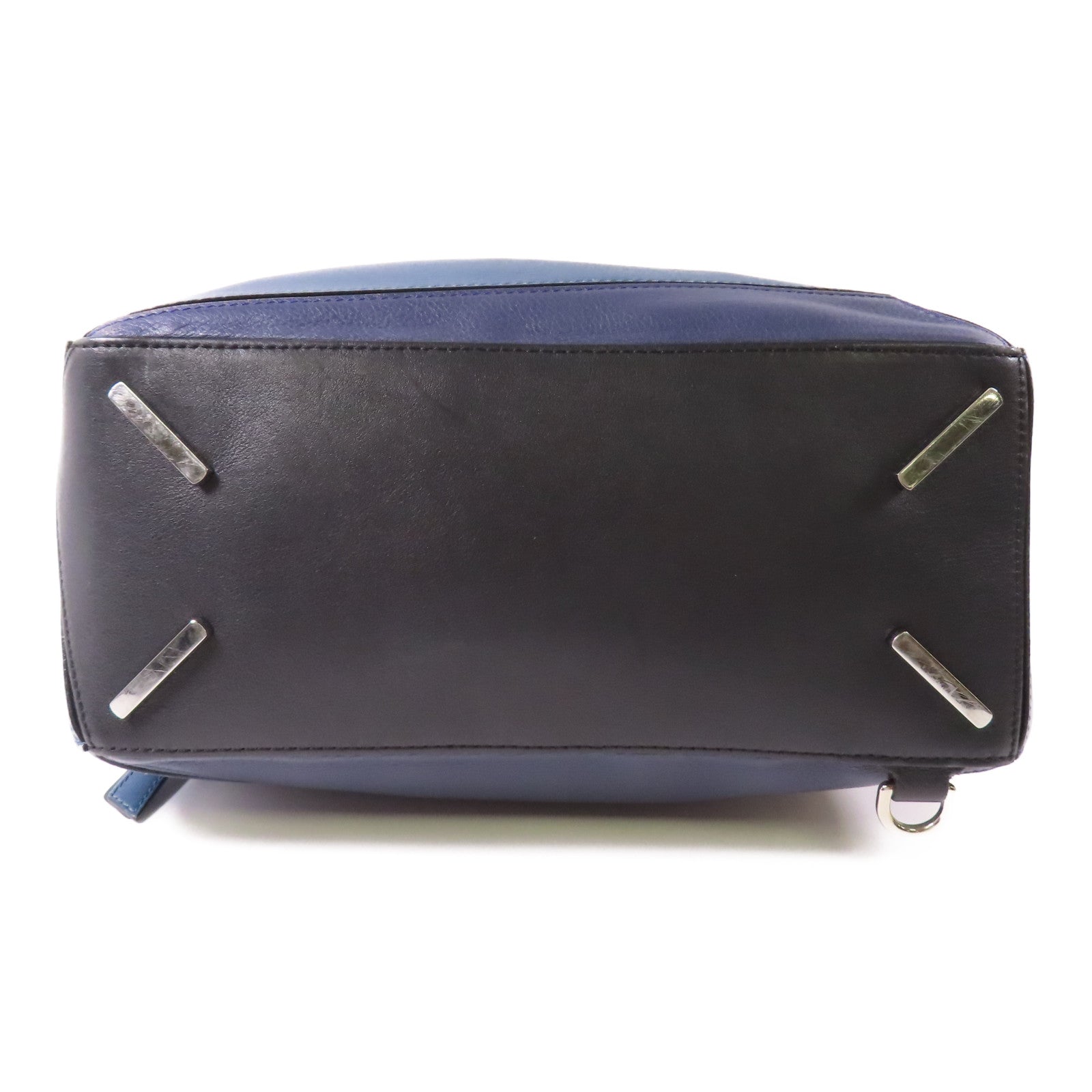 LOEWE 牛皮皮革Puzzle M銀扣手挽肩背兩用袋