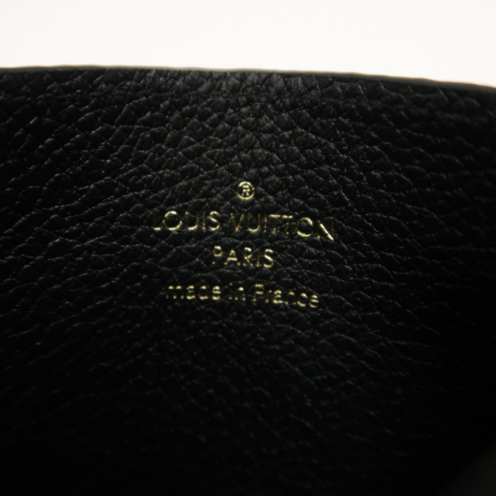 LOUIS VUITTON Monogram Empreinte Card Case金扣卡片套黑色
