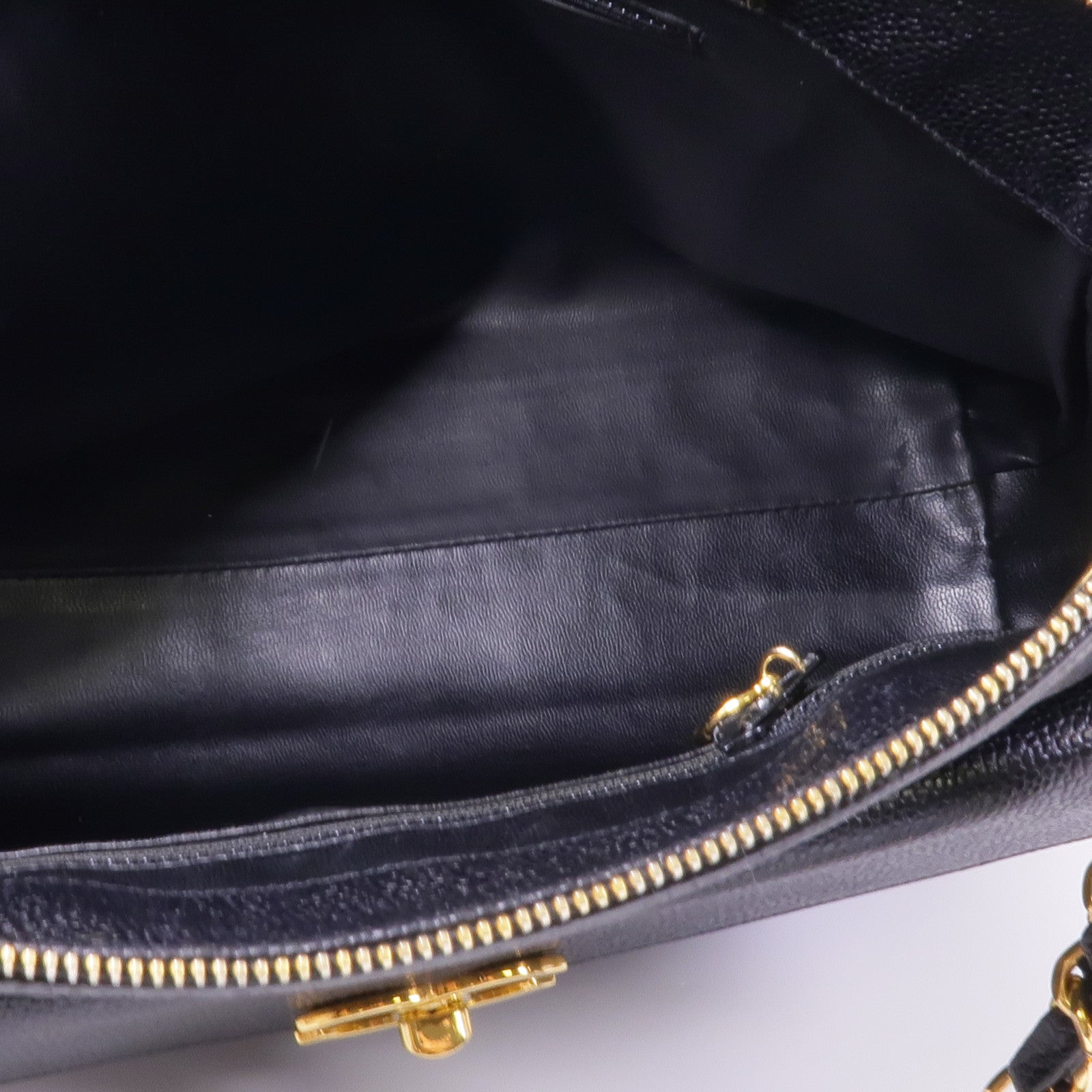 CHANEL 牛皮皮革Shoulder Tote金扣肩背袋/手挽袋