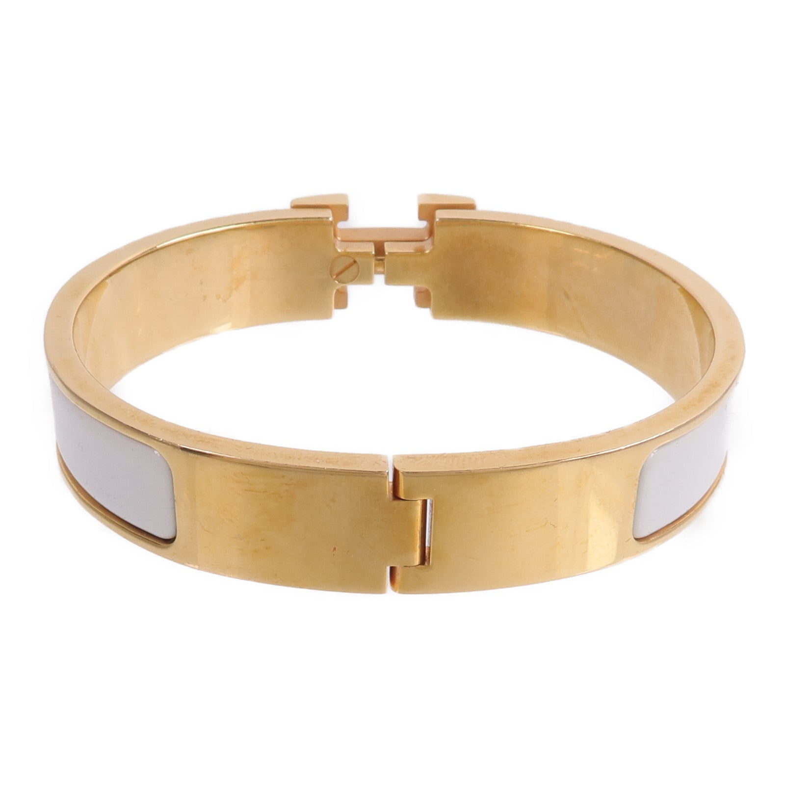 HERMES 金屬/琺瑯Clic H Bracelet手鐲