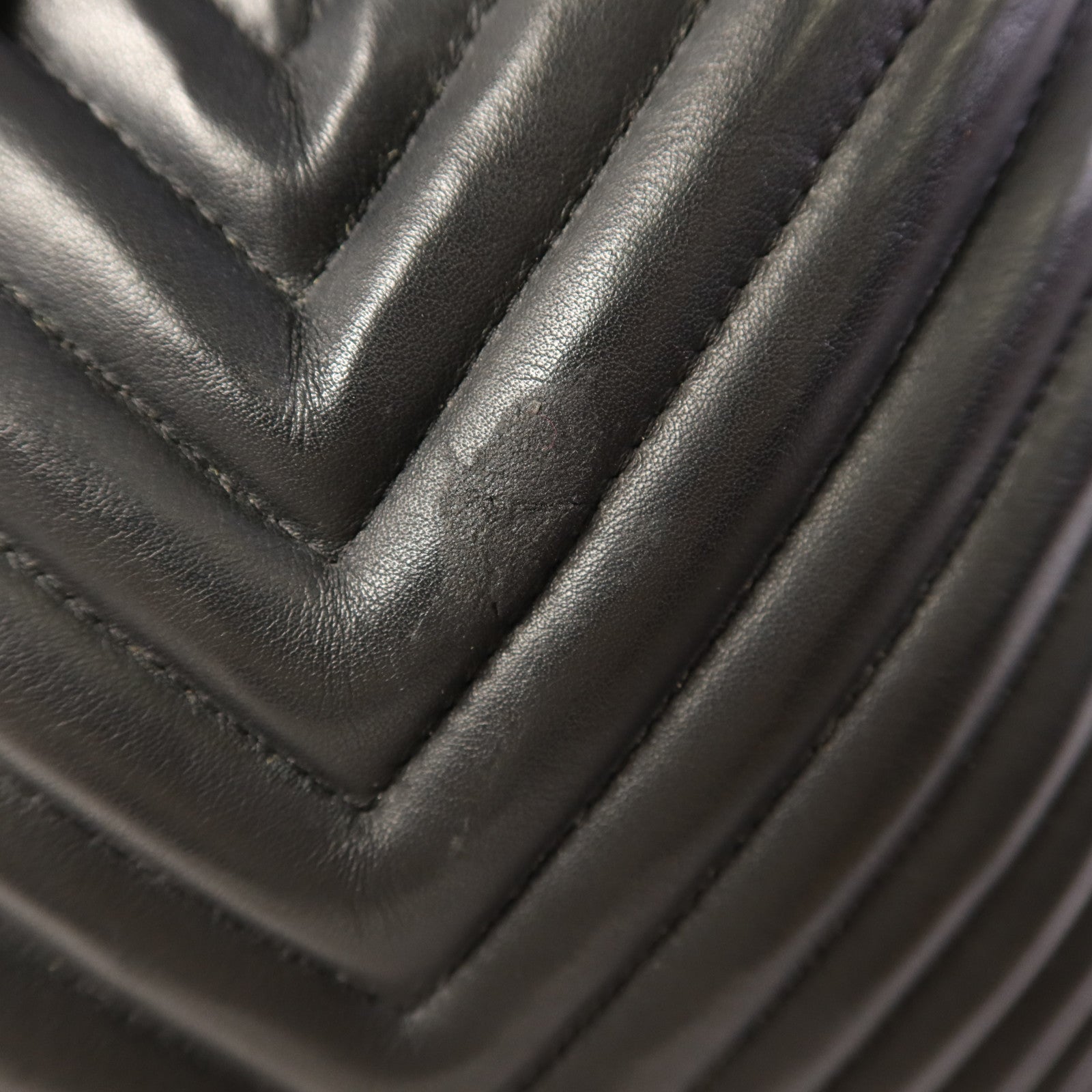 CHANEL 羊皮皮革Shoulder Bag銀扣肩背袋