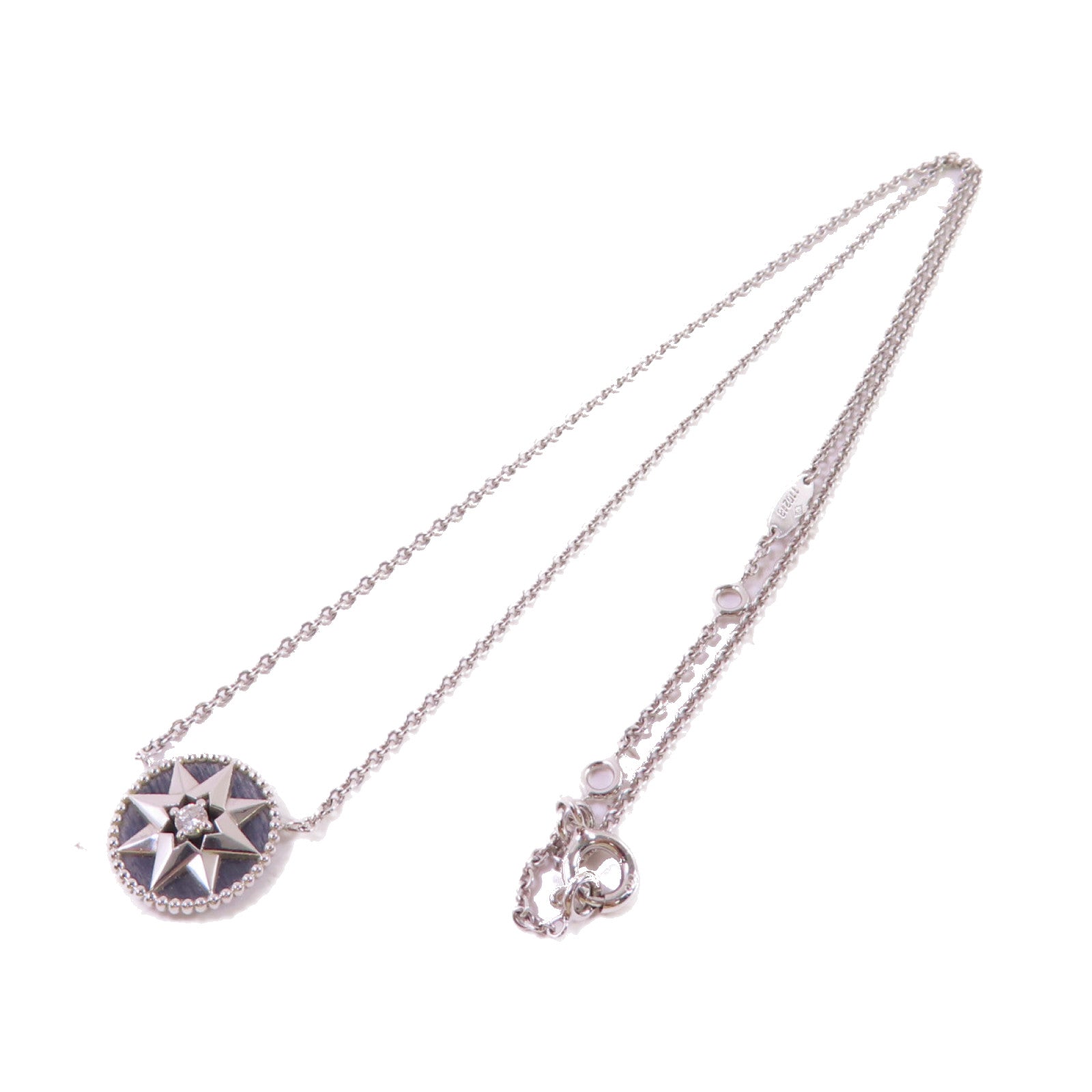 Dior 18K白金/鑽石Rose Des Vents Diamond Necklace項鍊