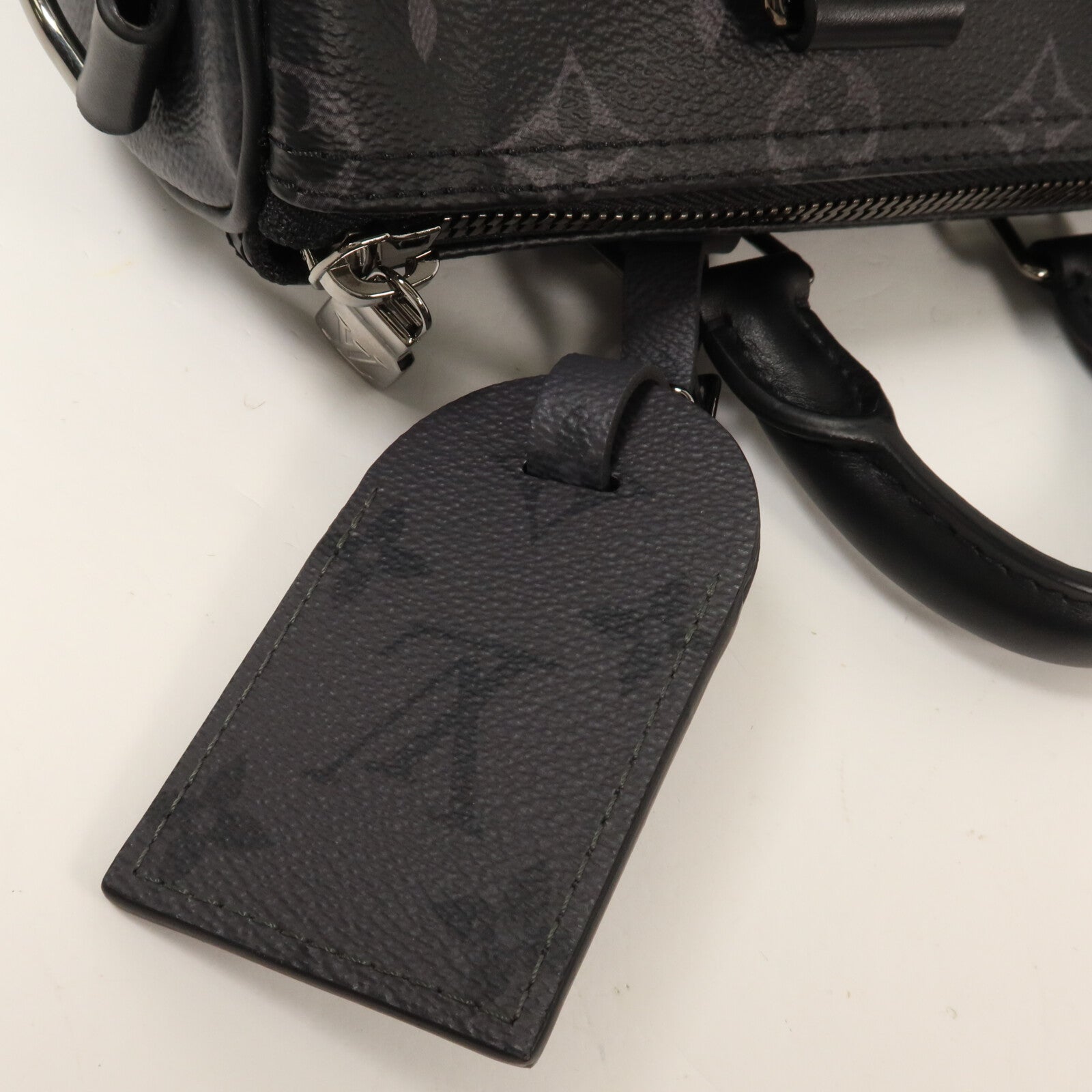 LOUIS VUITTON Monogram Eclipse Keepall Bandouliere 25手挽肩背兩用袋