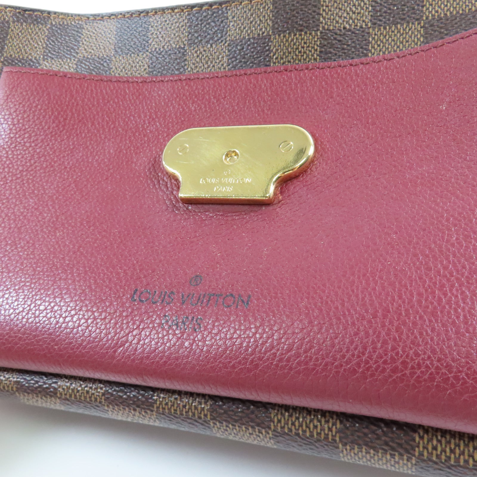 LOUIS VUITTON Damier Vavin PM金扣鏈帶肩背袋