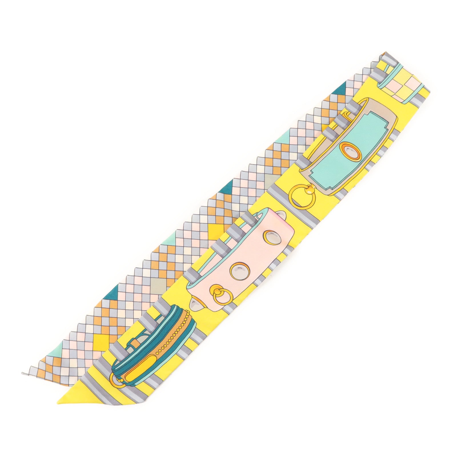 HERMES 絲質Twilly絲巾