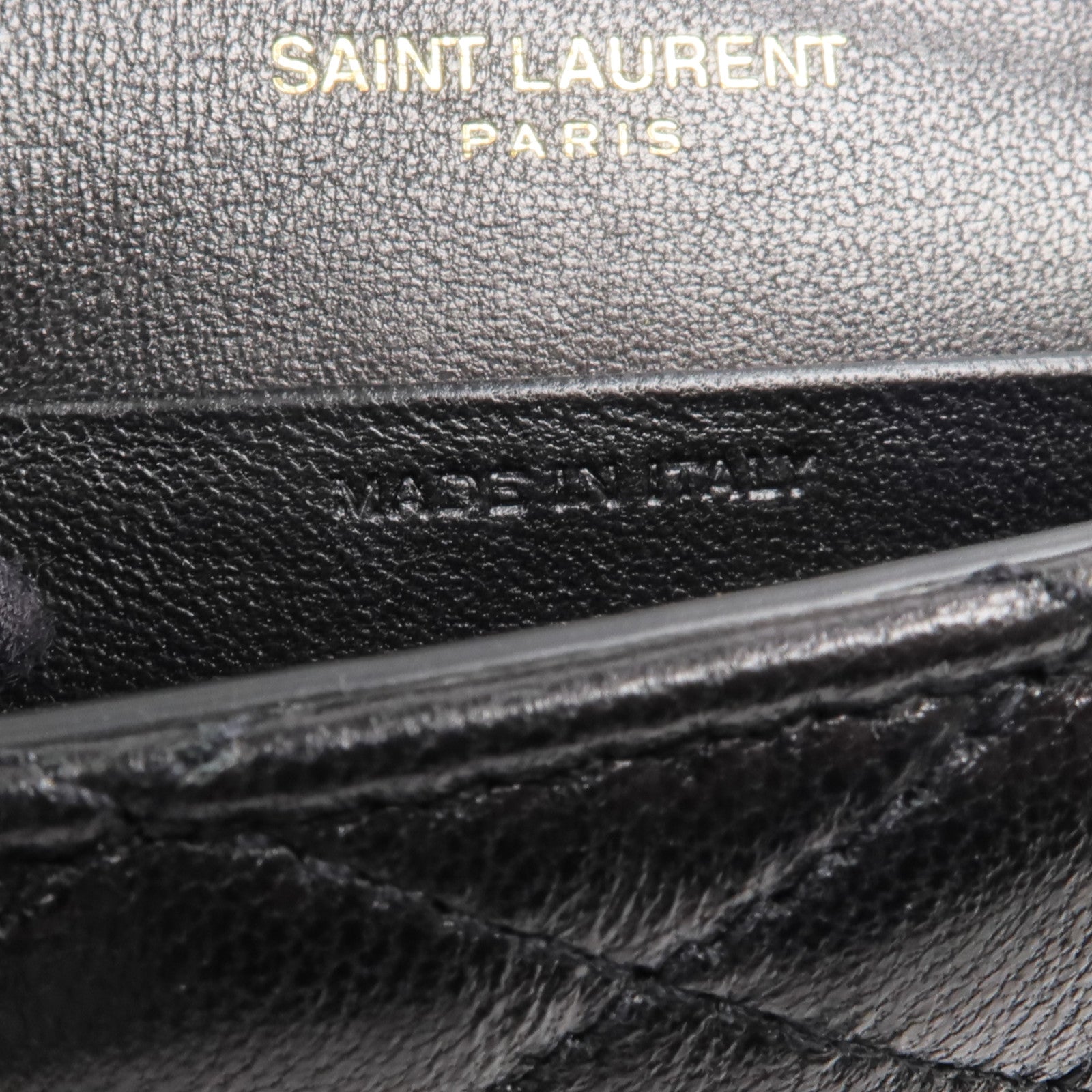 YVES SAINT LAURENT 羊皮皮革Gaby Mirco鏈帶肩背袋