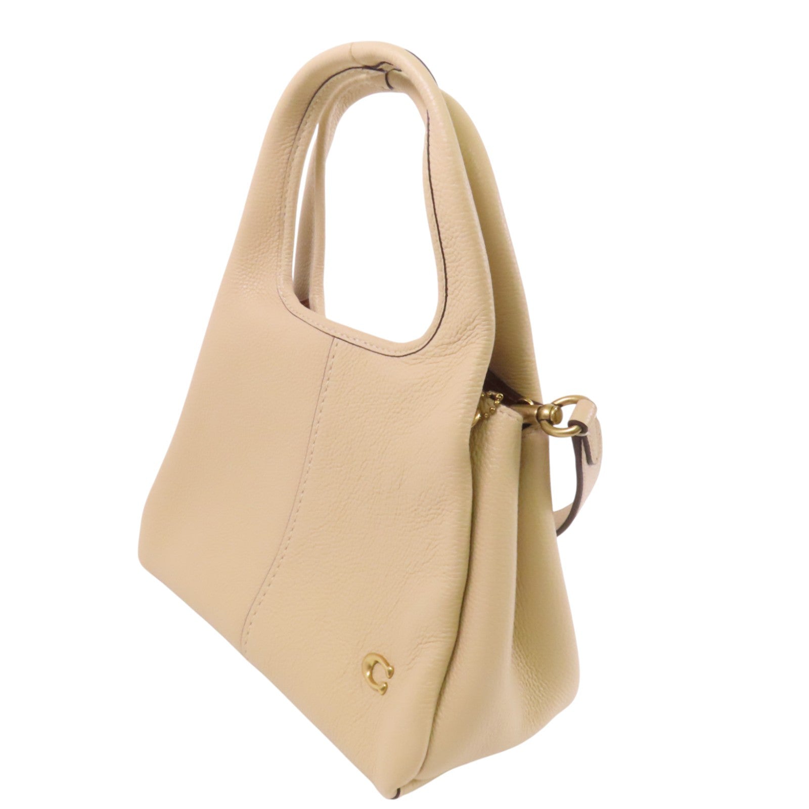 COACH 牛皮皮革2Way Shoulder Bag金扣手挽肩背兩用袋