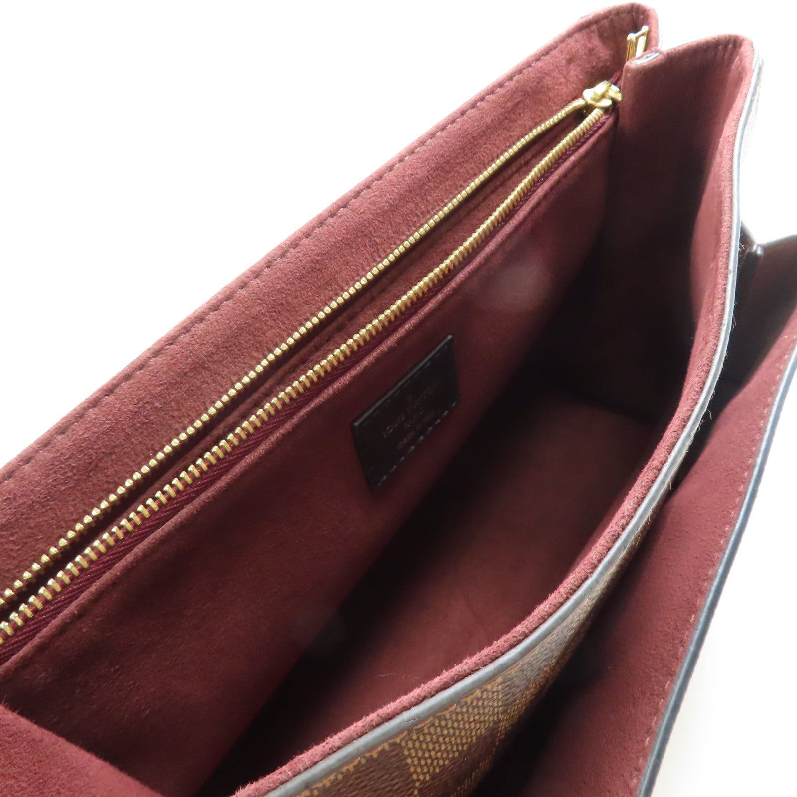 LOUIS VUITTON Damier Vavin PM金扣鏈帶肩背袋