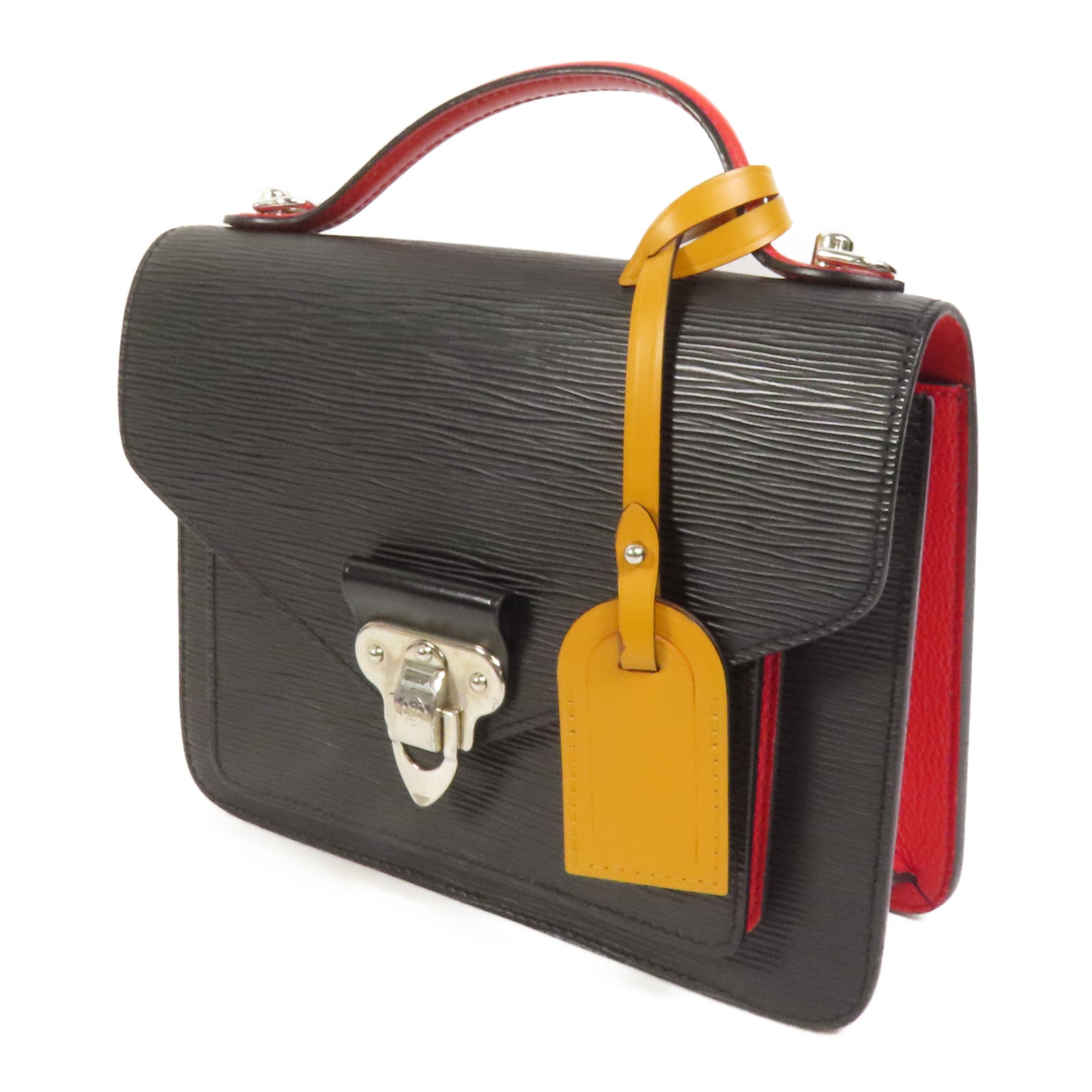 LOUIS VUITTON Epi Noe Monceau銀扣手挽肩背兩用袋