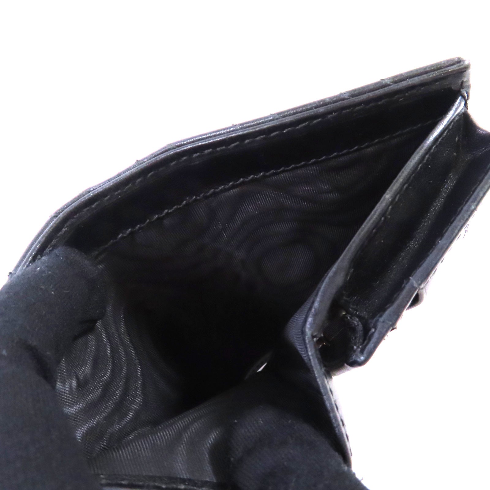 GUCCI 牛皮皮革GG Marmont Mini Wallet金扣短錢包黑色