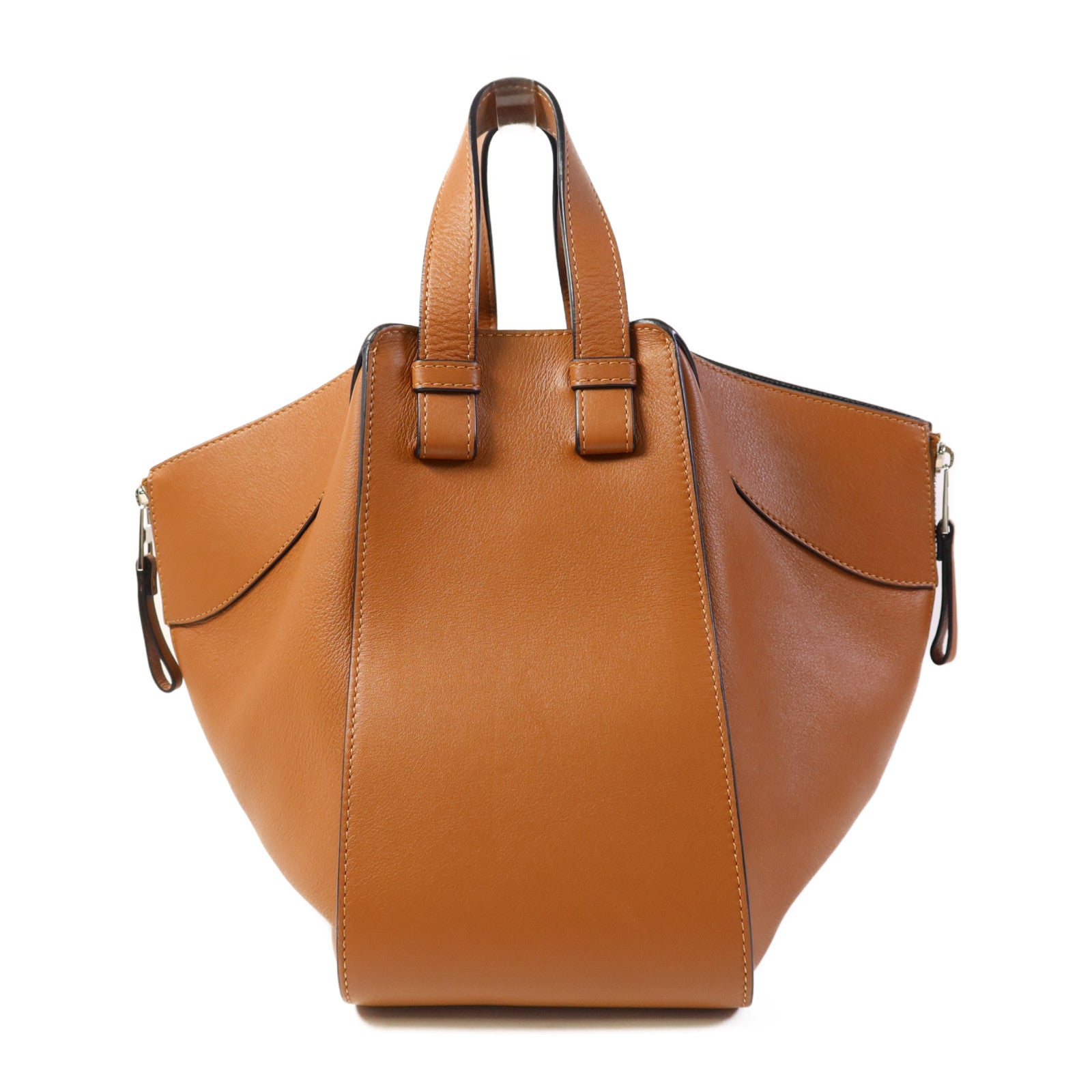 LOEWE 牛皮皮革Hammock Small銀扣手挽肩背兩用袋