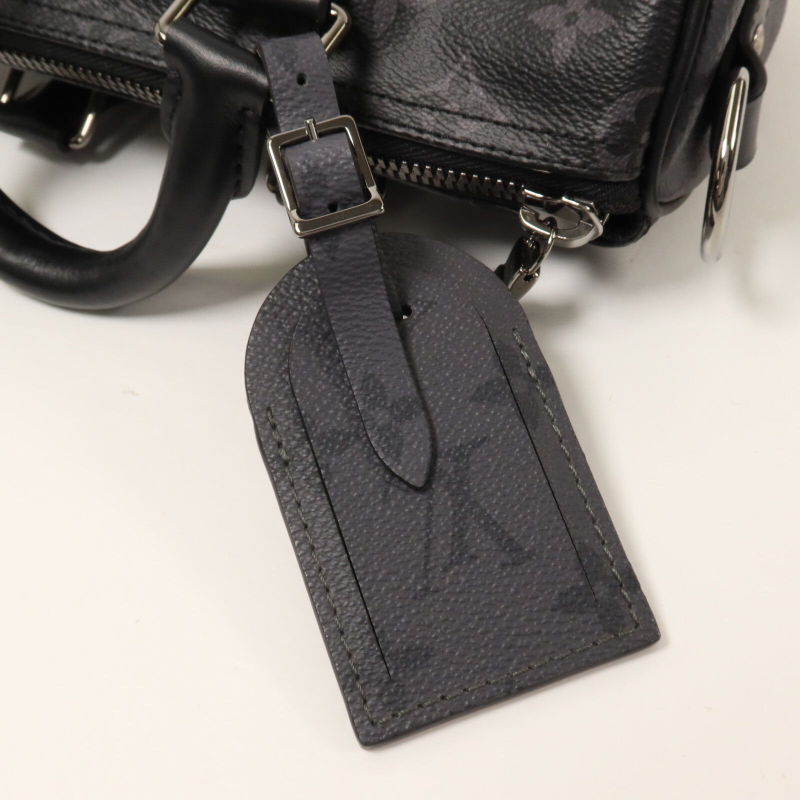 LOUIS VUITTON Monogram Eclipse Keepall Bandouliere 25手挽肩背兩用袋