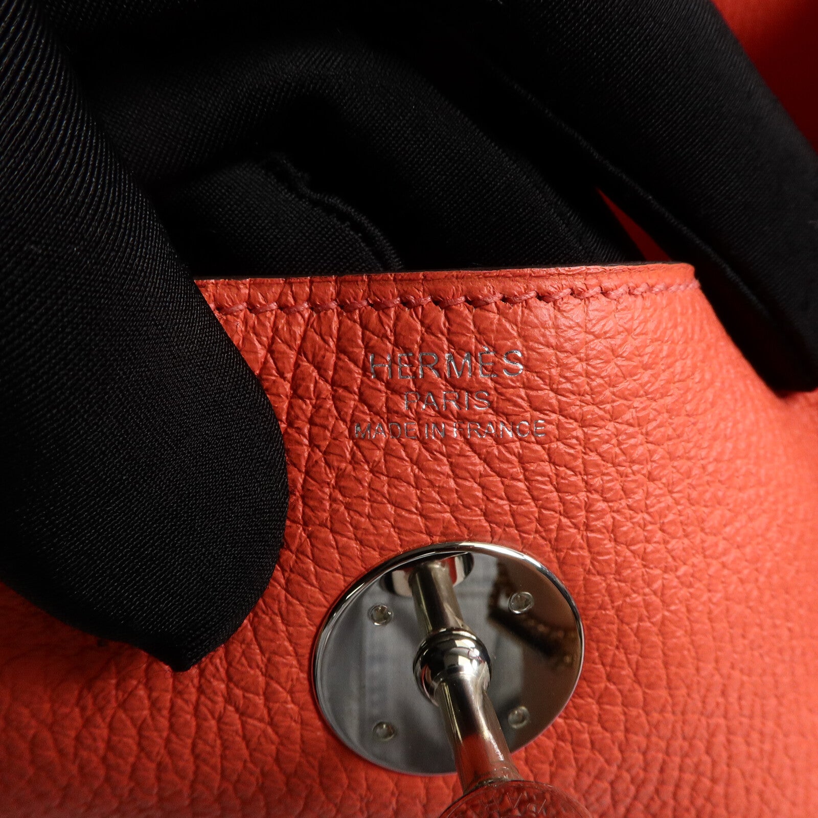 HERMES Clemence皮革Lindy 26手挽肩背兩用袋Rose Jaipur
