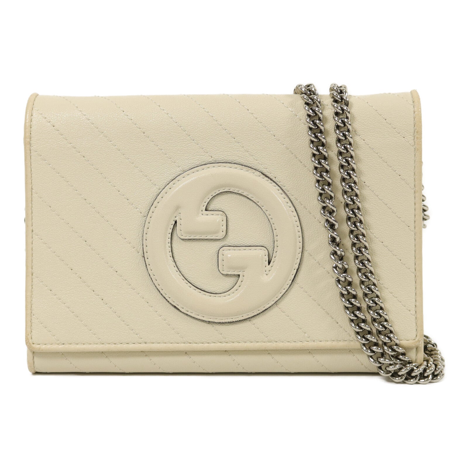 GUCCI 牛皮皮革Blondie Wallet On Chain鏈帶肩背袋