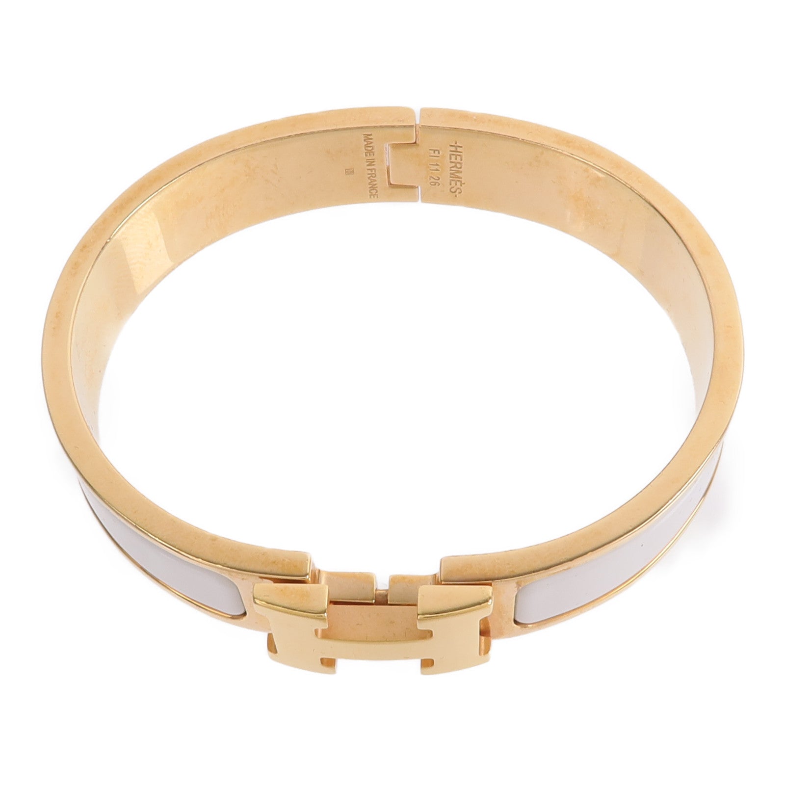 HERMES 金屬/琺瑯Clic H Bracelet手鐲