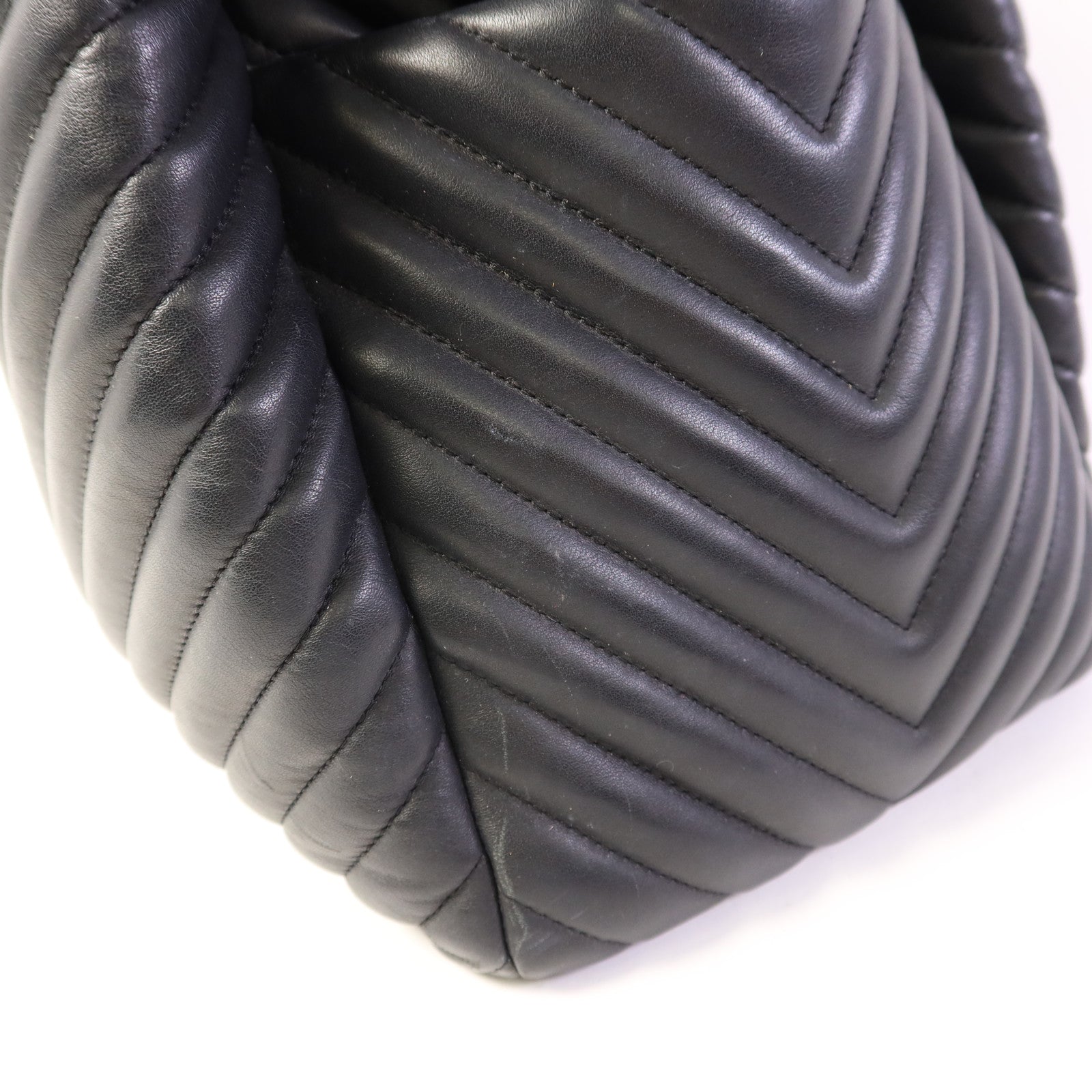 CHANEL 羊皮皮革Shoulder Bag銀扣肩背袋