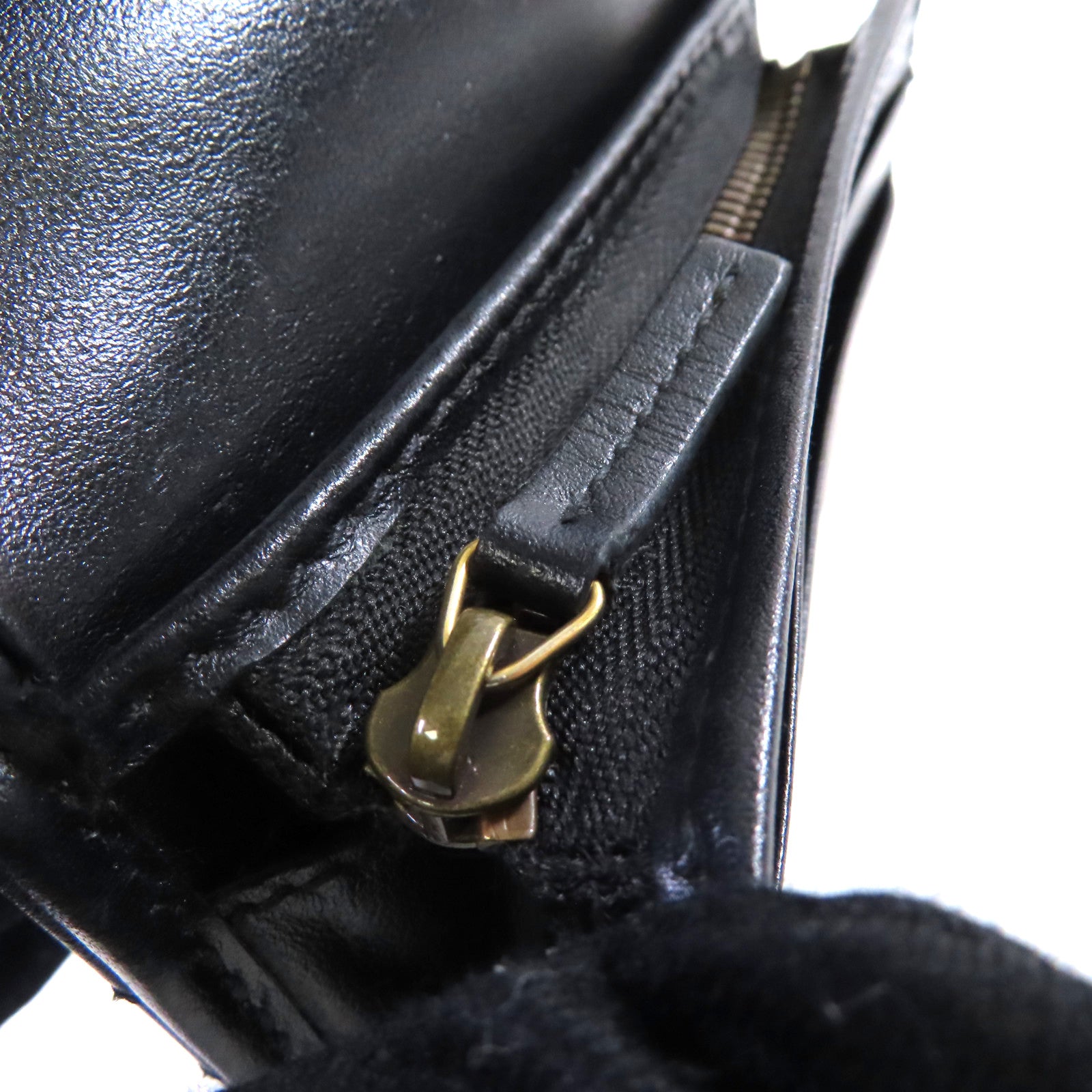 GUCCI 牛皮皮革GG Marmont Mini Wallet金扣短錢包黑色
