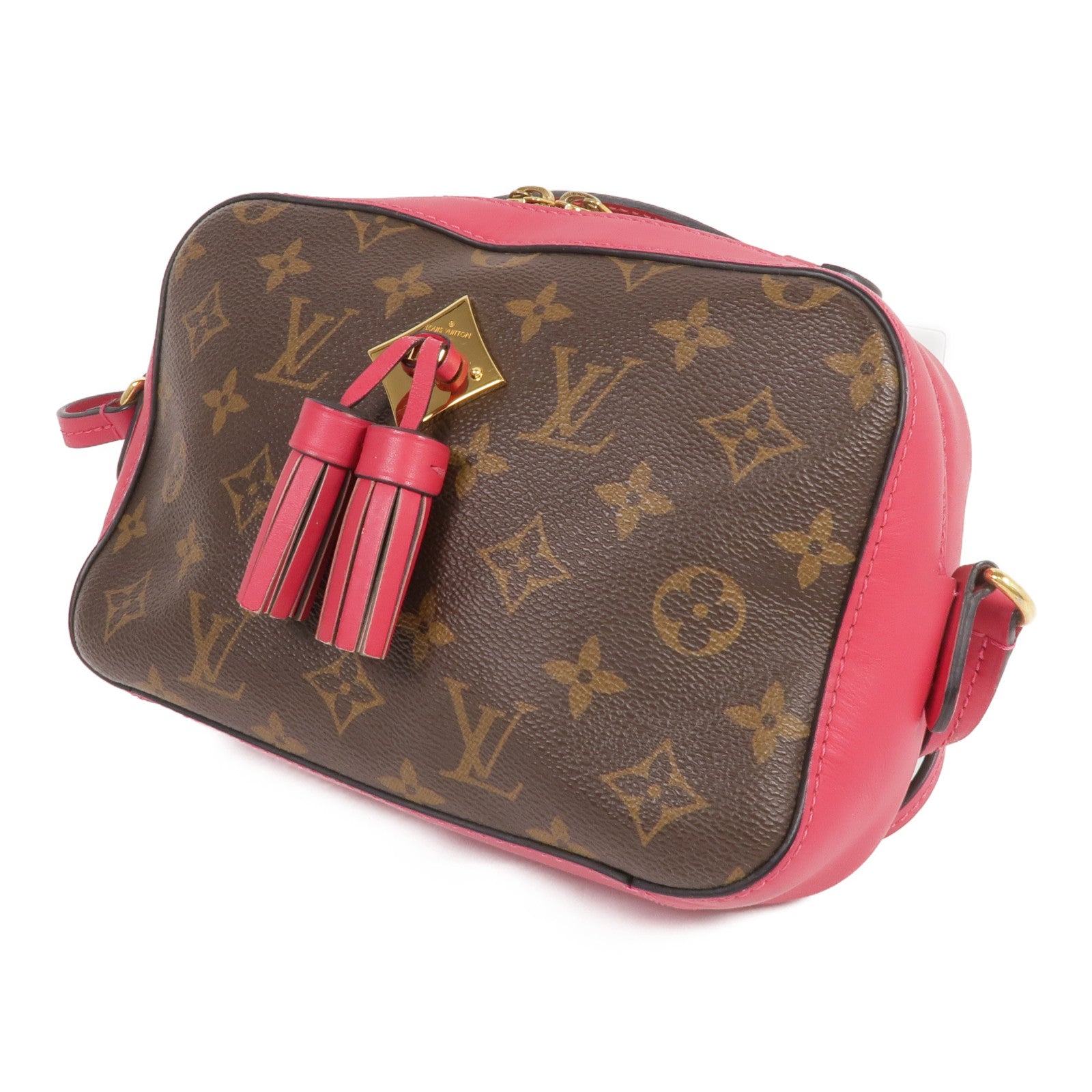 LOUIS VUITTON Monogram Saintonge金扣手挽肩背兩用袋