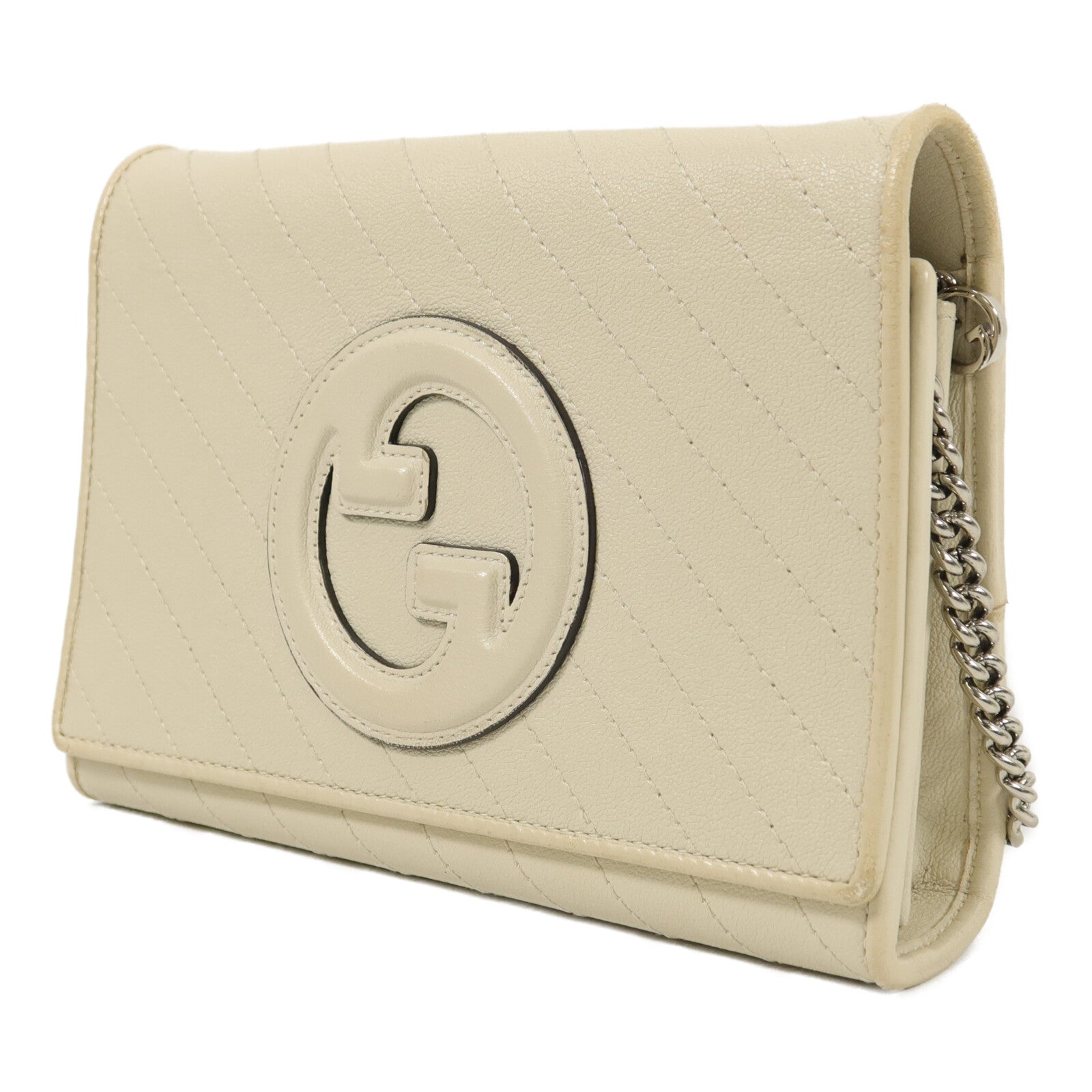 GUCCI 牛皮皮革Blondie Wallet On Chain鏈帶肩背袋