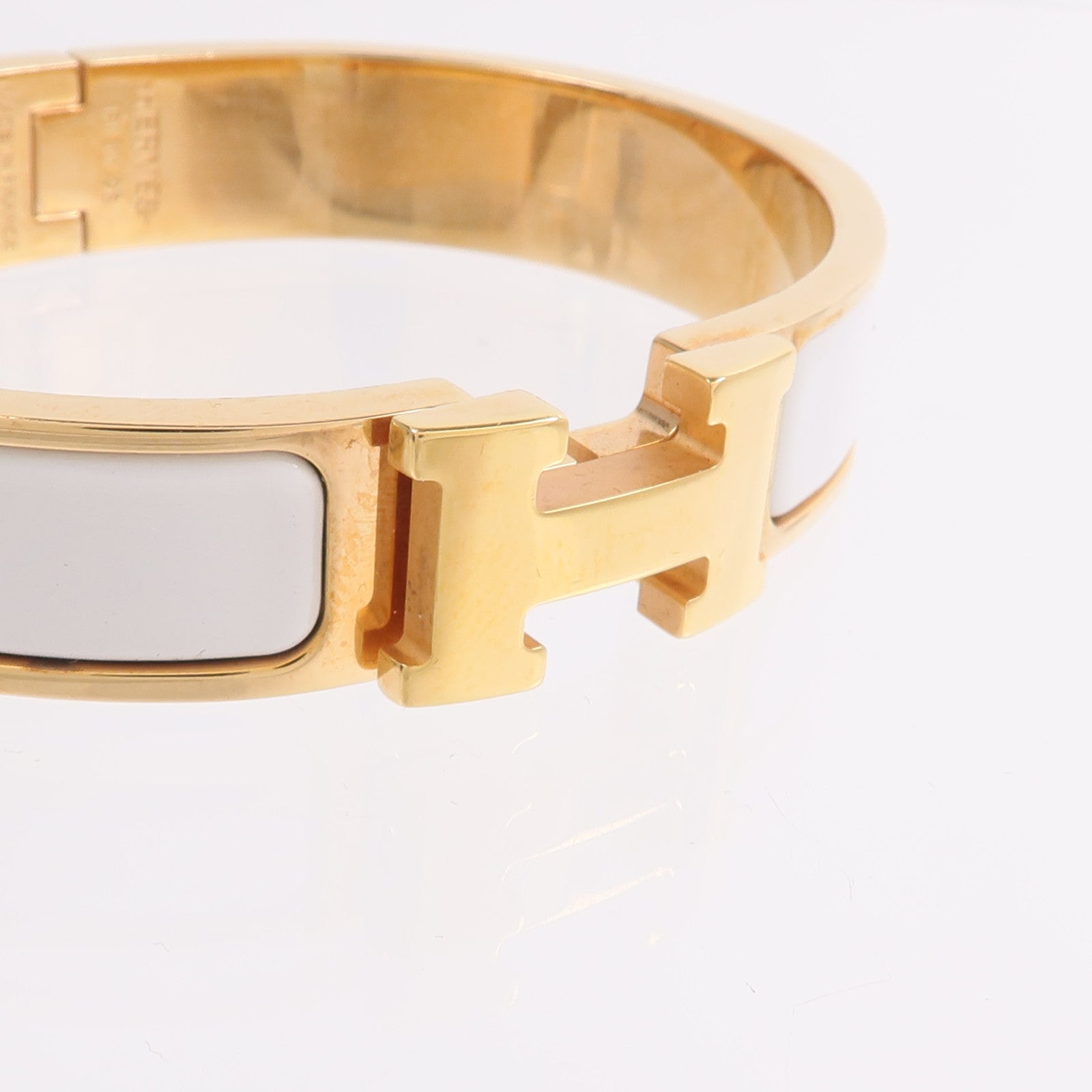 HERMES 金屬/琺瑯Clic H Bracelet手鐲