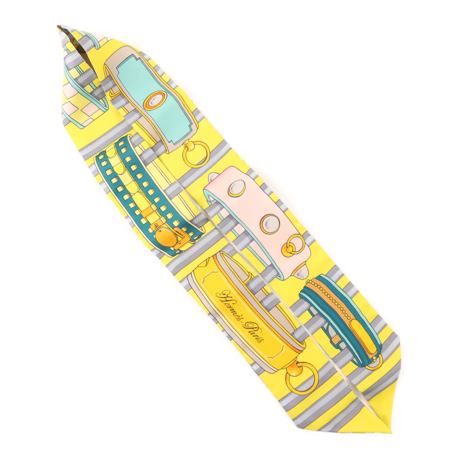 HERMES 絲質Twilly絲巾