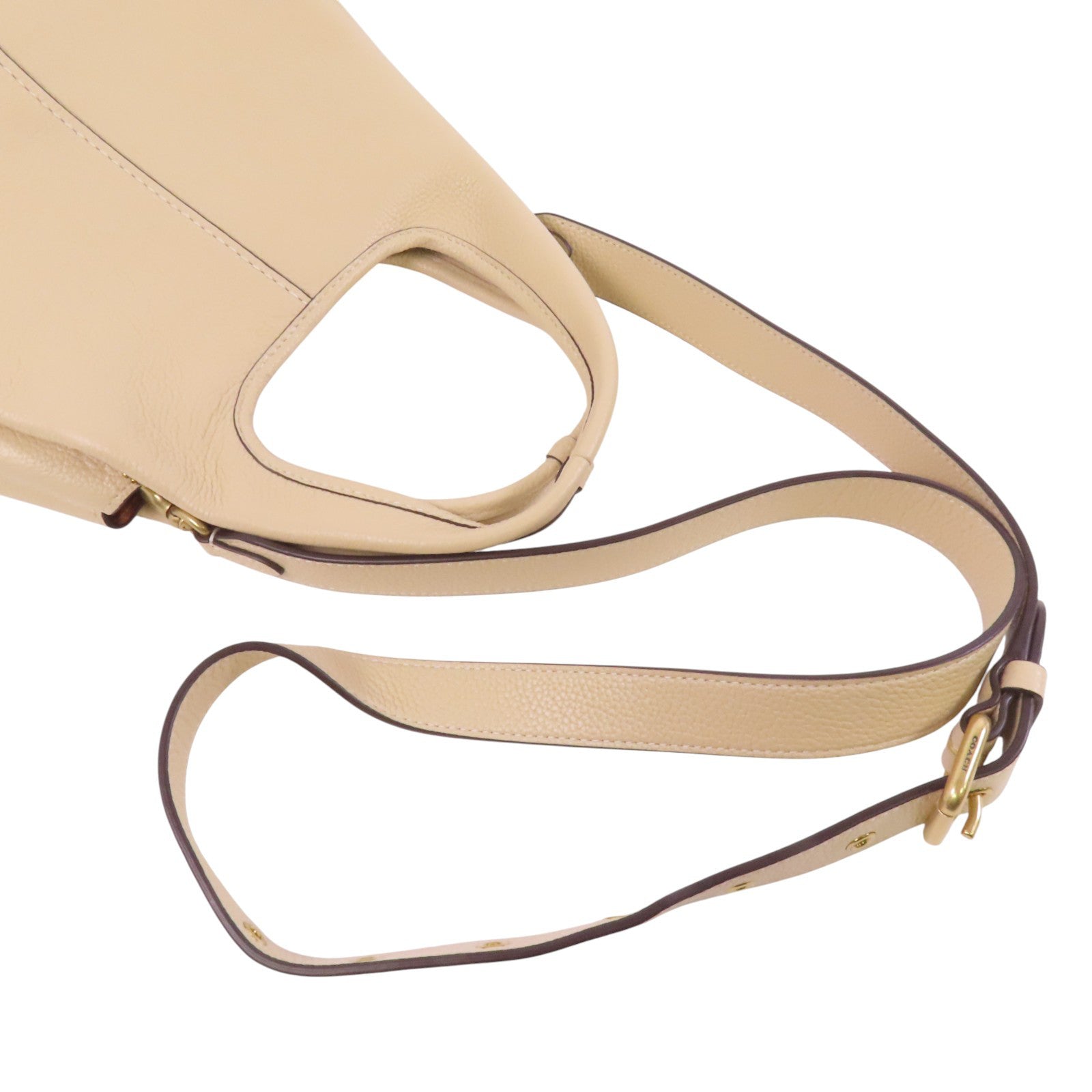 COACH 牛皮皮革2Way Shoulder Bag金扣手挽肩背兩用袋