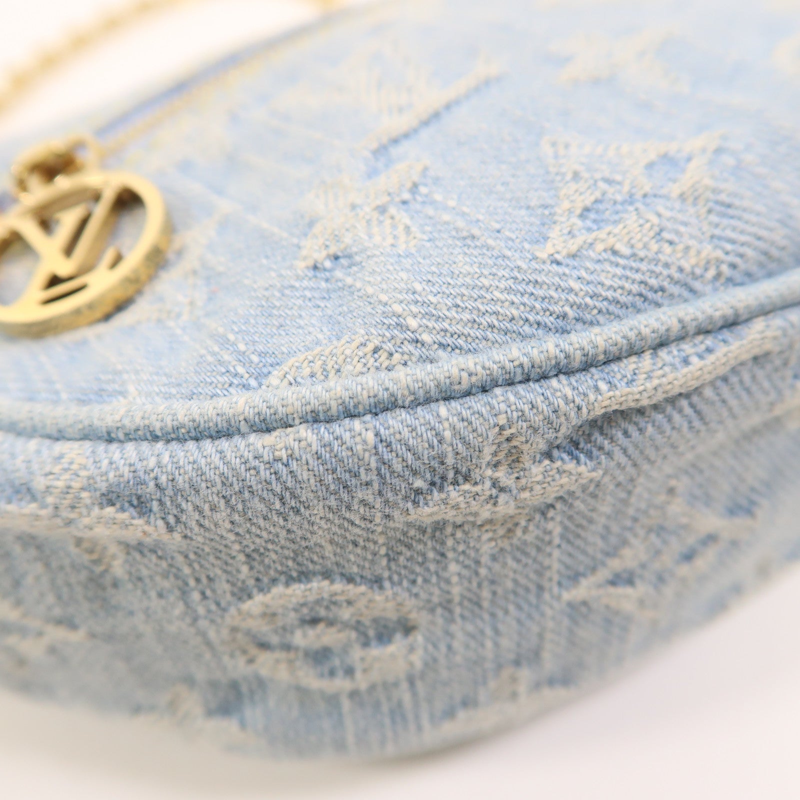 LOUIS VUITTON 【激減優惠】Monogram Denim Loop金扣手挽肩背兩用袋
