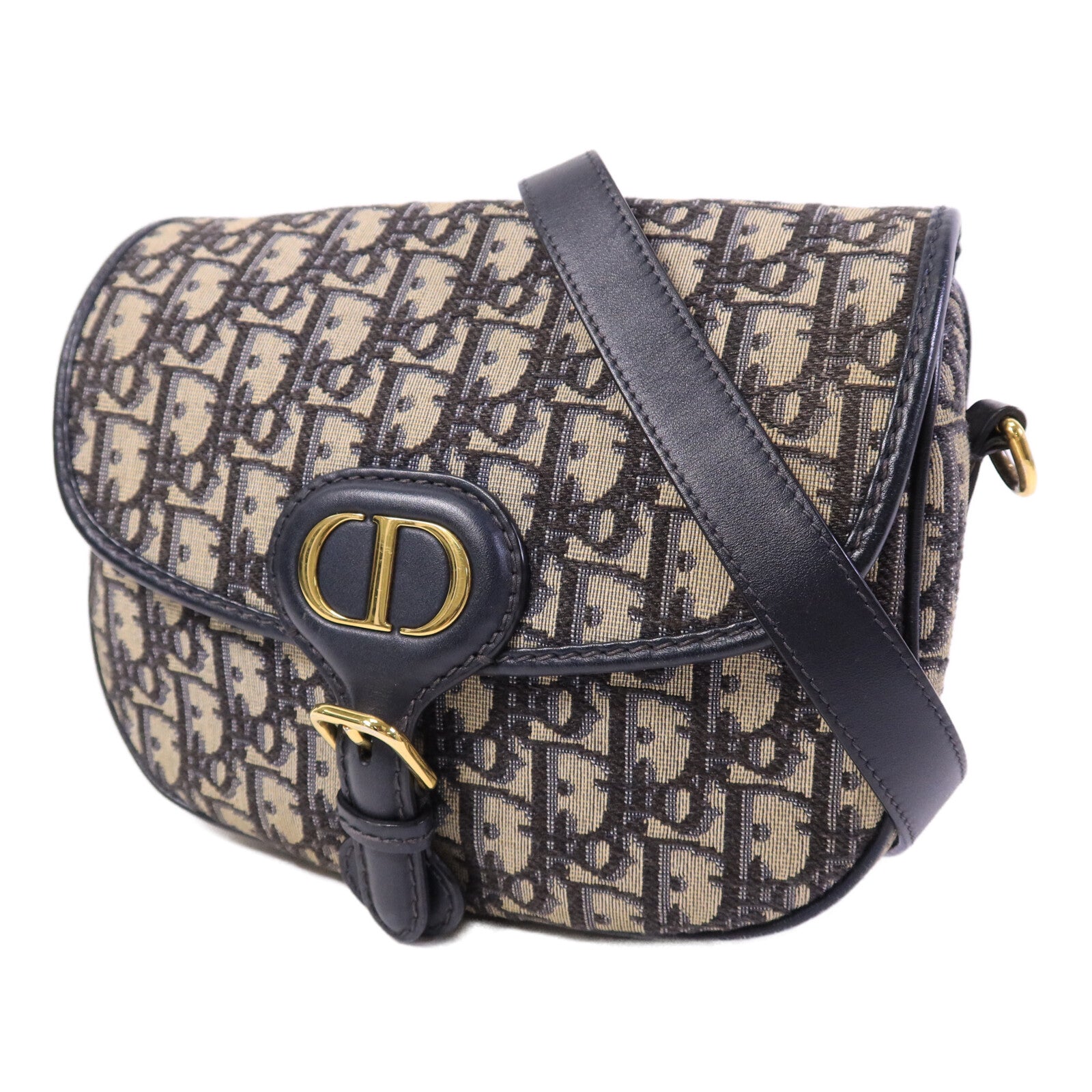 Dior 帆布Bobby Medium金扣肩背袋
