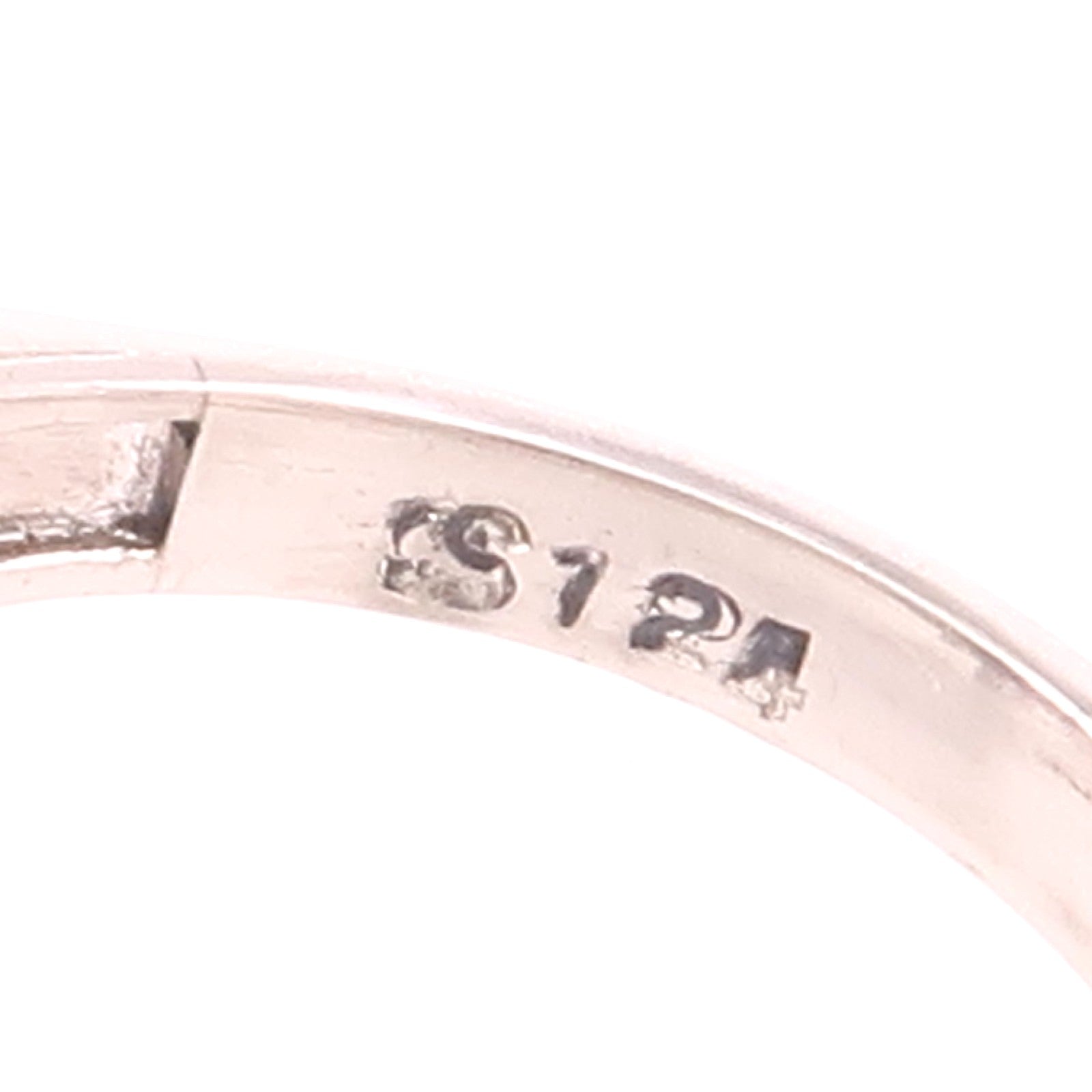 JEWELRY PT900鉑金/Sapphire/Diamond Ring藍寶石/鑽石戒指US#6.75