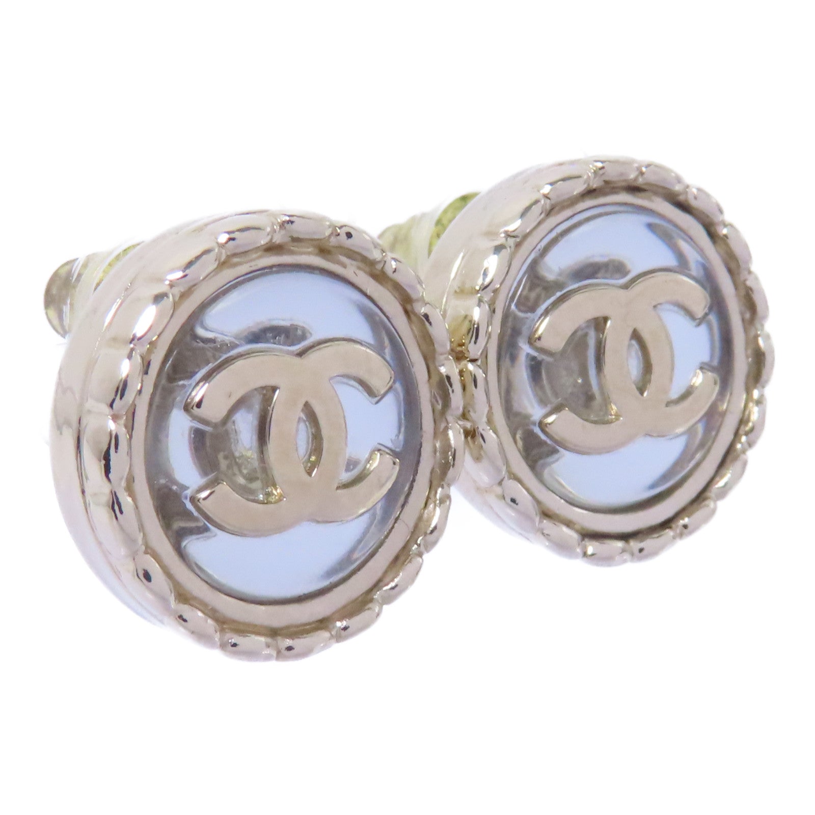 CHANEL PVC/金屬Earrings耳環金色/透明