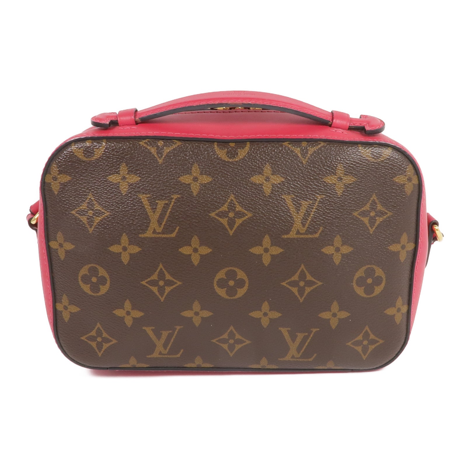 LOUIS VUITTON Monogram Saintonge金扣手挽肩背兩用袋
