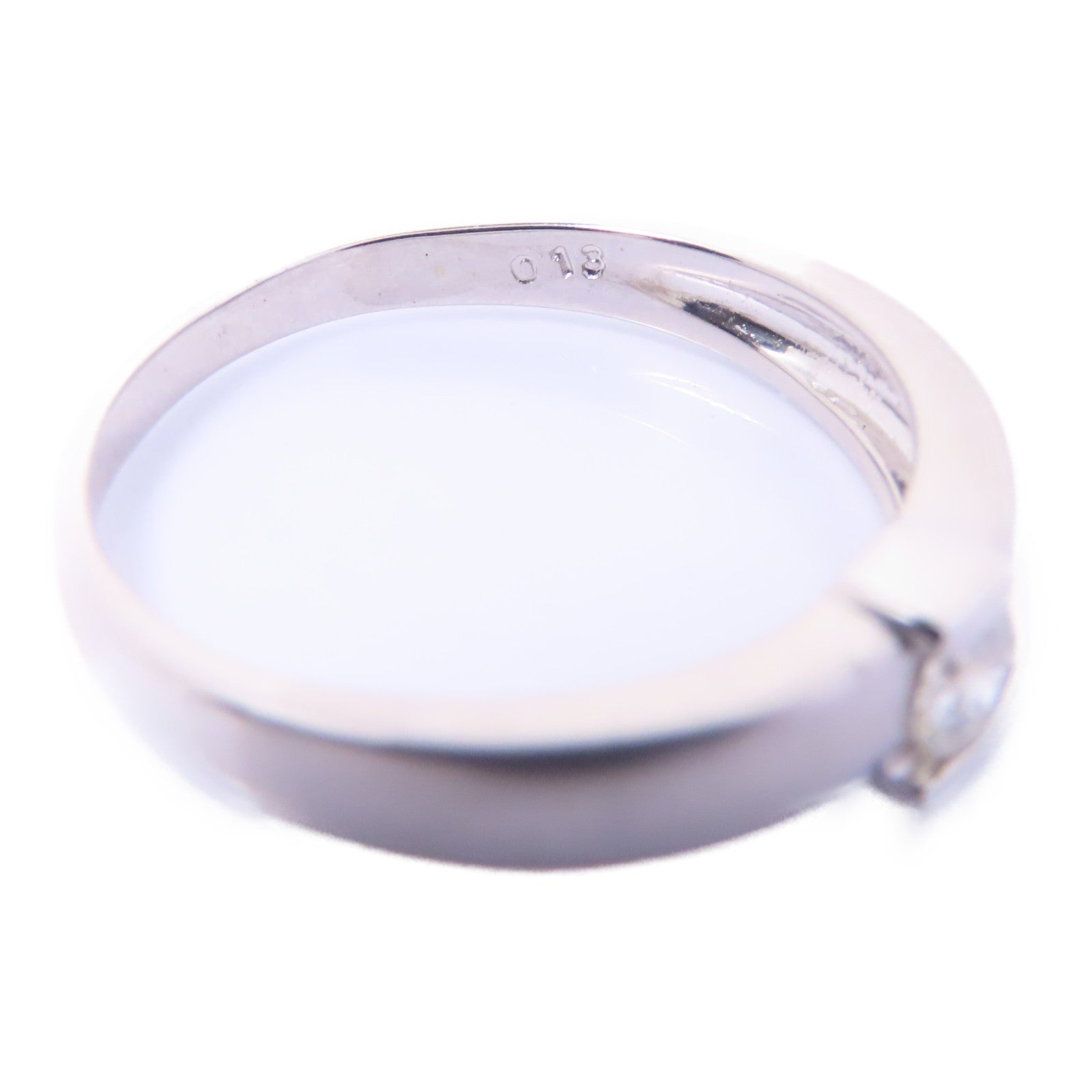 JEWELRY 18K白金Diamond Ring 0.13ct鑽石戒指US#6