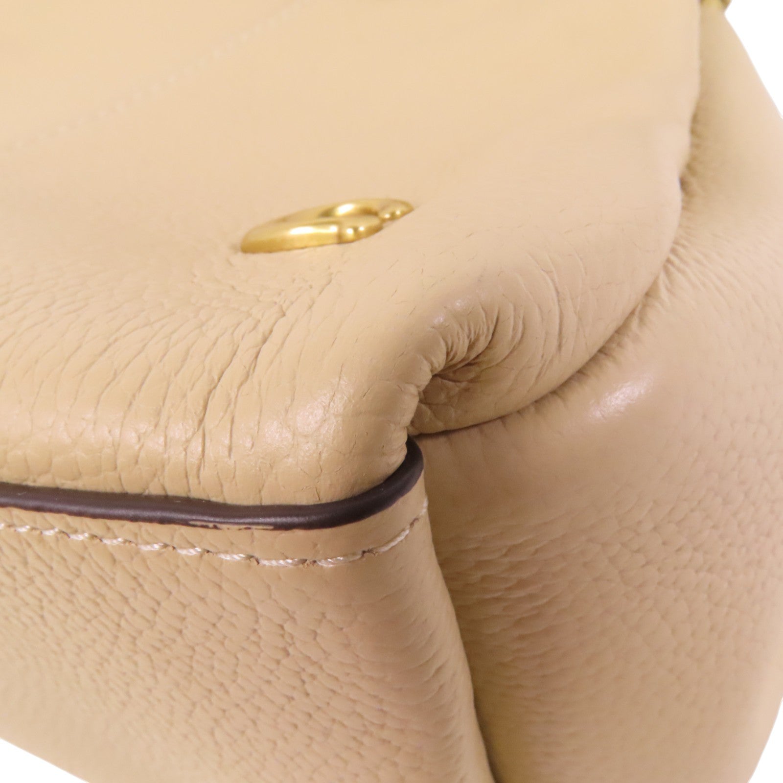 COACH 牛皮皮革2Way Shoulder Bag金扣手挽肩背兩用袋