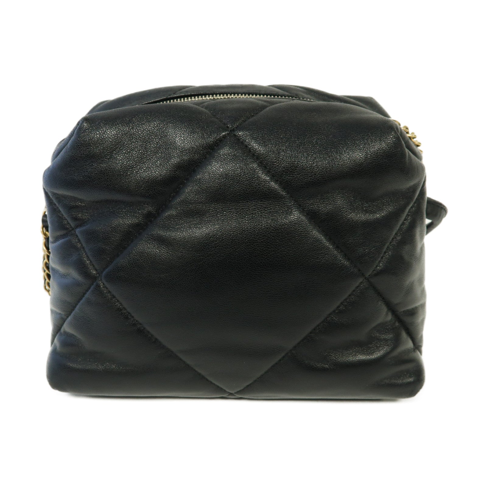 CHANEL **【激減優惠】菱格牛皮皮革Chain Shoulder Bag金扣鏈帶肩背袋黒色