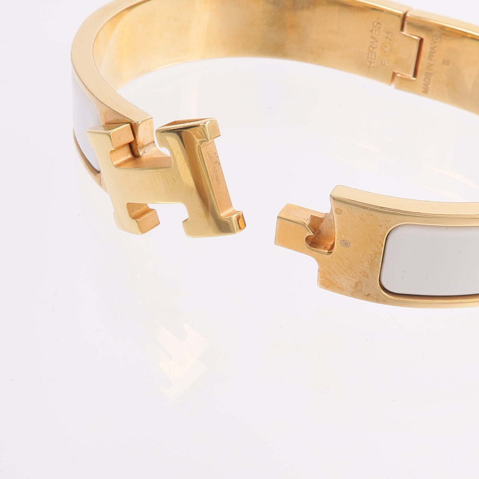 HERMES 金屬/琺瑯Clic H Bracelet手鐲