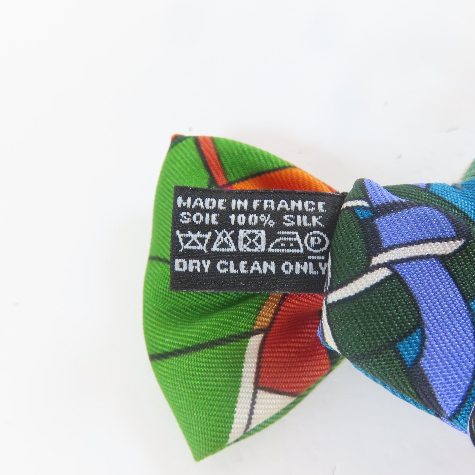 HERMES 【激減優惠】絲質Bow Tie銀扣領結啡色/綠色/藍色