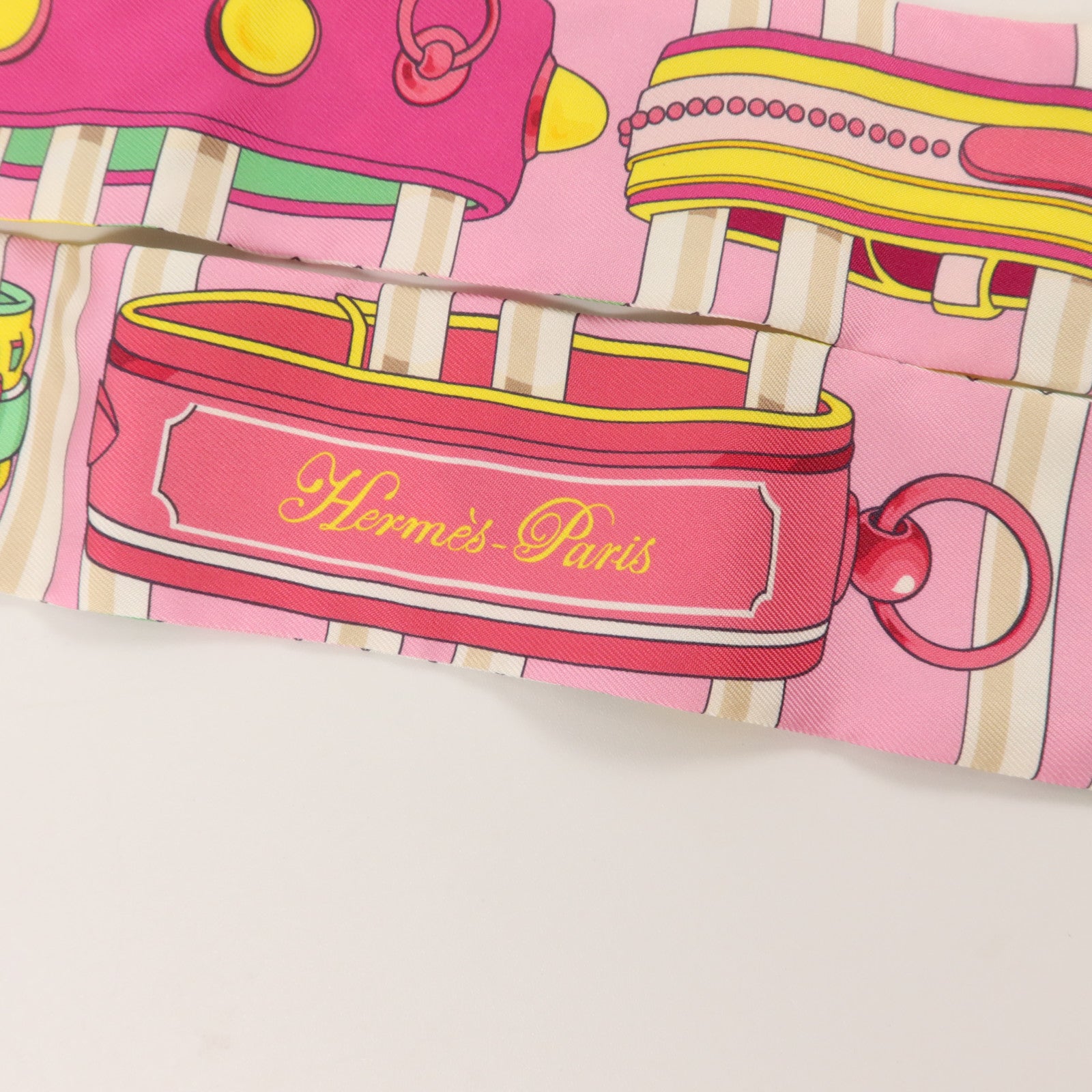 HERMES 絲質Twilly絲巾