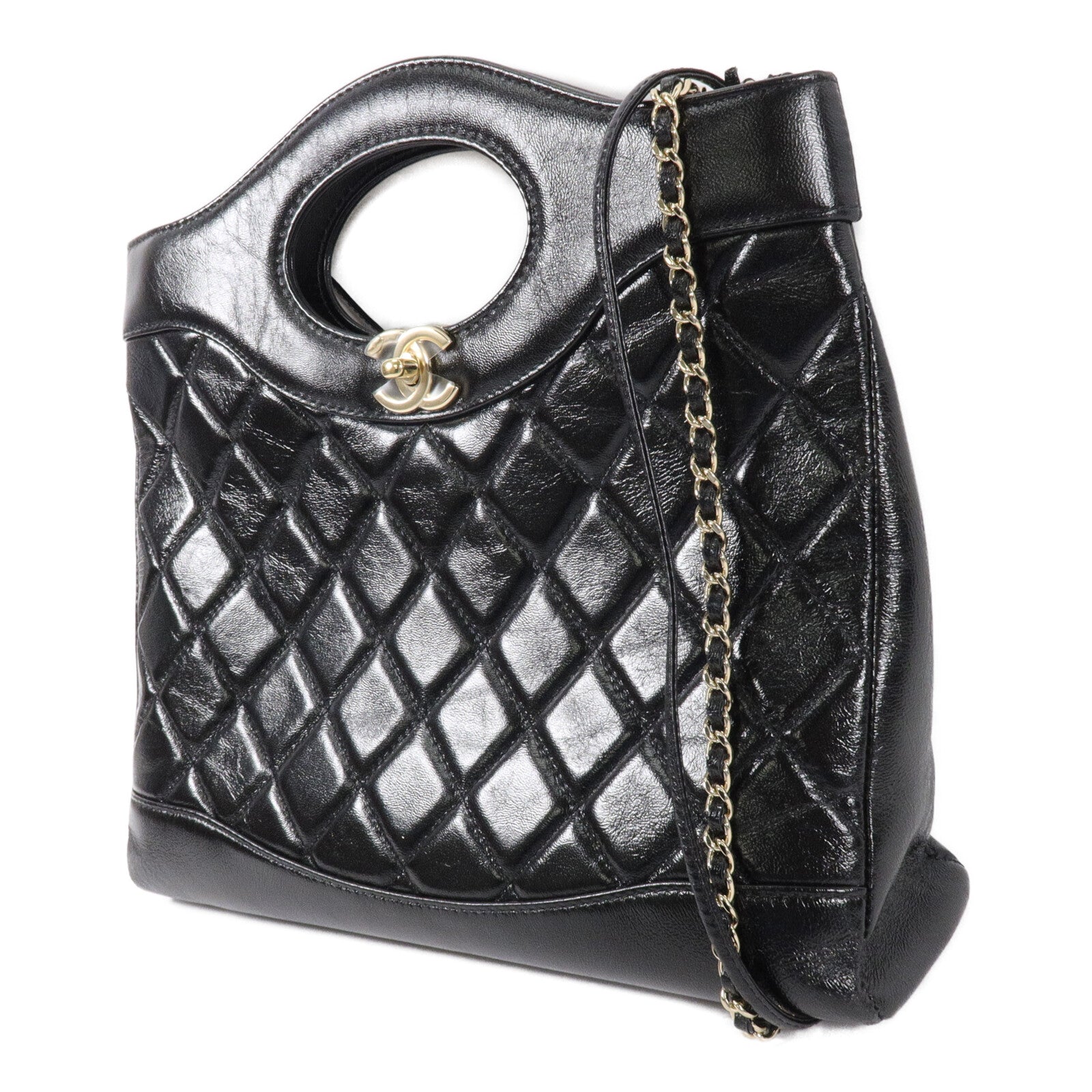 CHANEL 羊皮皮革Chanel 31 Shopping Bag鏈帶手挽肩背兩用袋