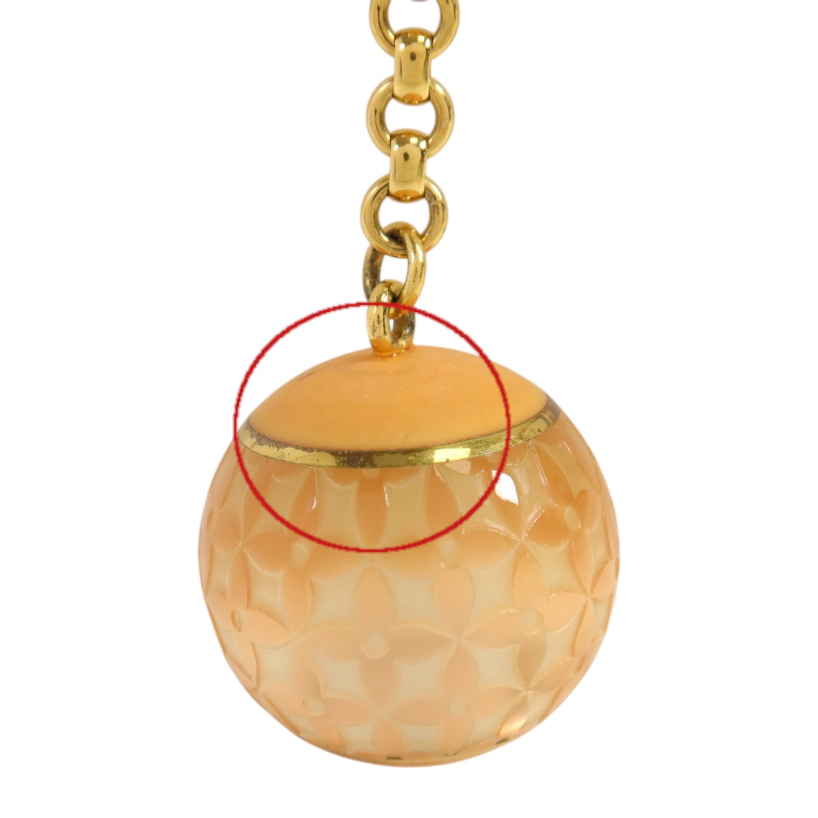 LOUIS VUITTON 金屬/PVC Mini Lin Croisette Charm掛飾