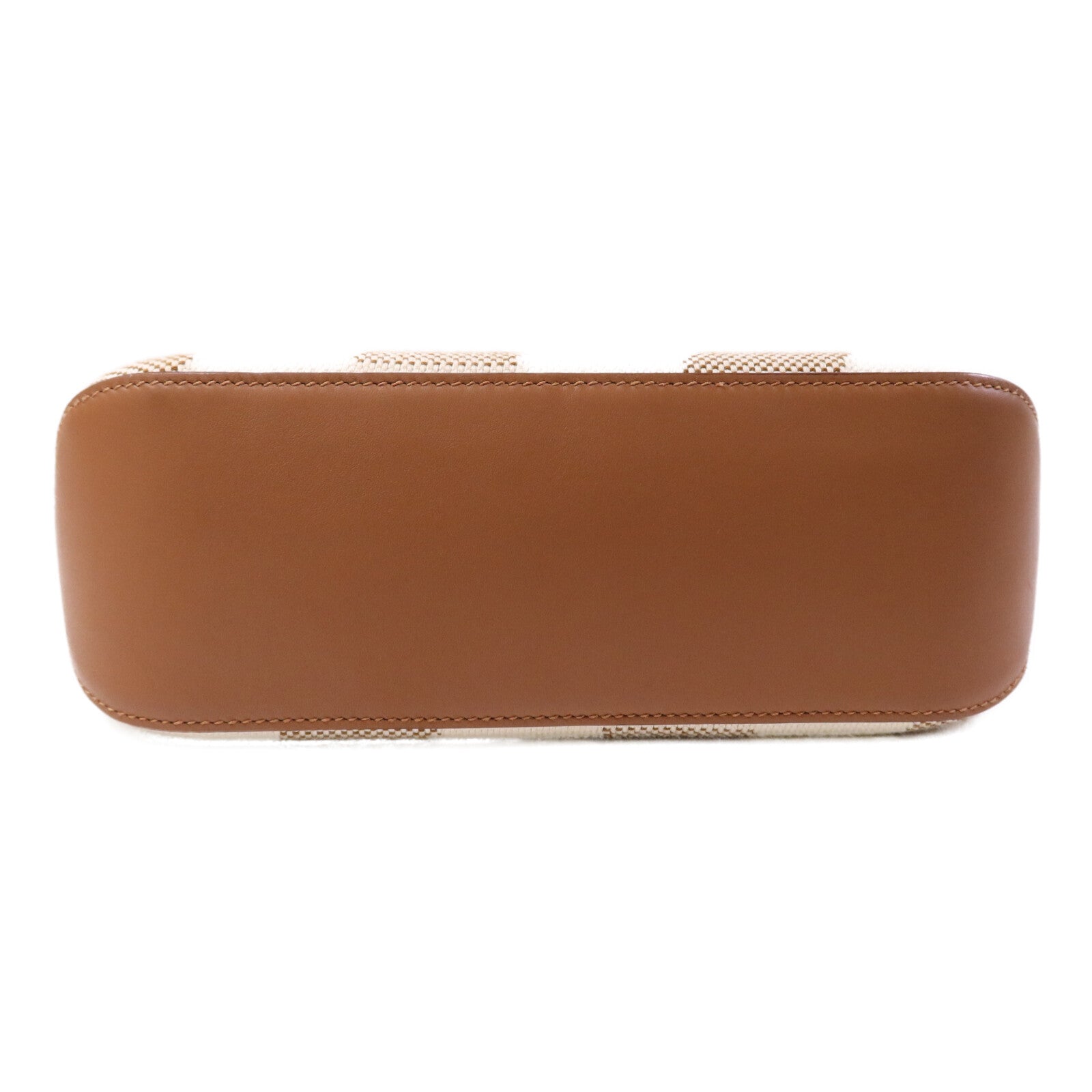 HERMES 帆布Cabas H En Biais 27手挽肩背兩用袋Gold