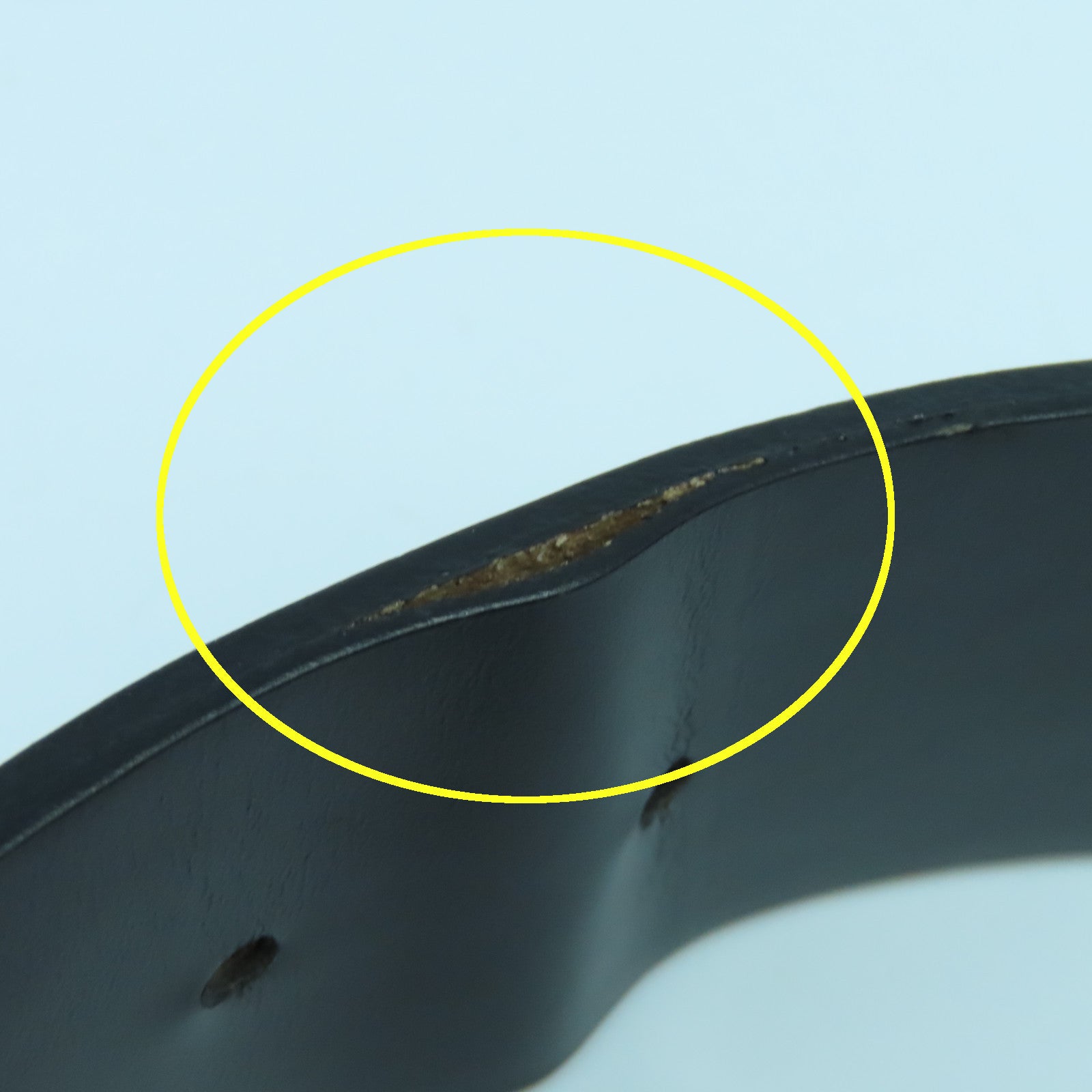 GUCCI 【激減優惠】牛皮皮革Belt銀扣皮帶黑色